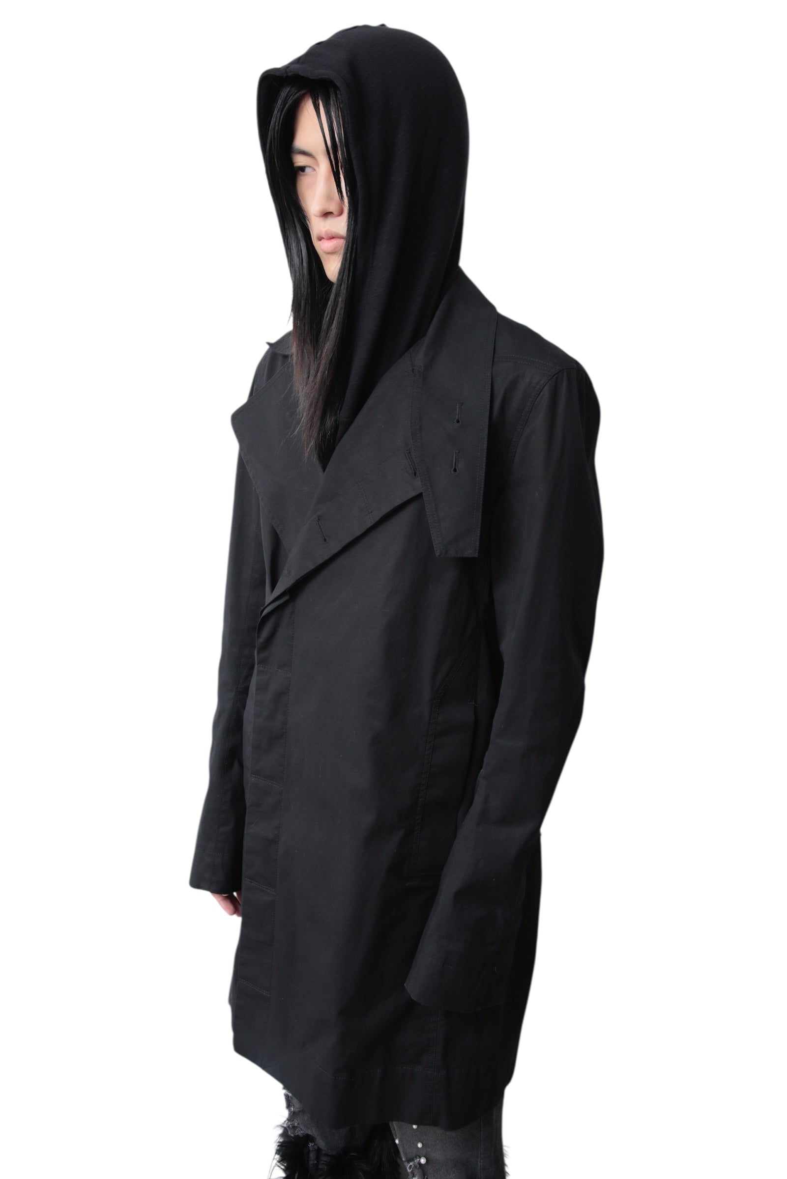 2014S/S RICK OWENS DOUBLE BREASTED NYLON COAT