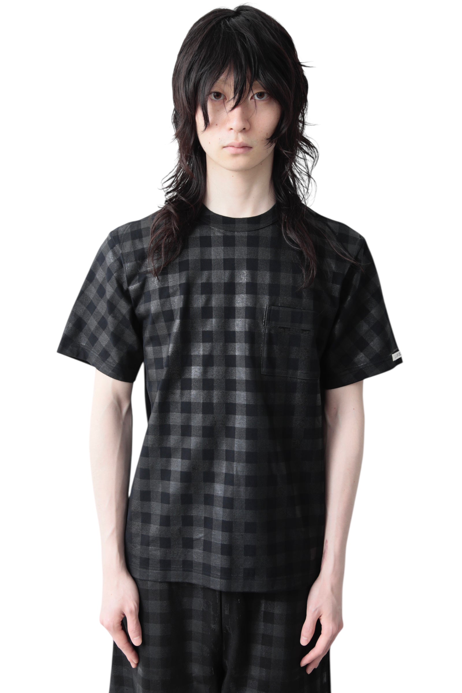 TSTS GINGHAM PRINT POCKET T-SHIRT