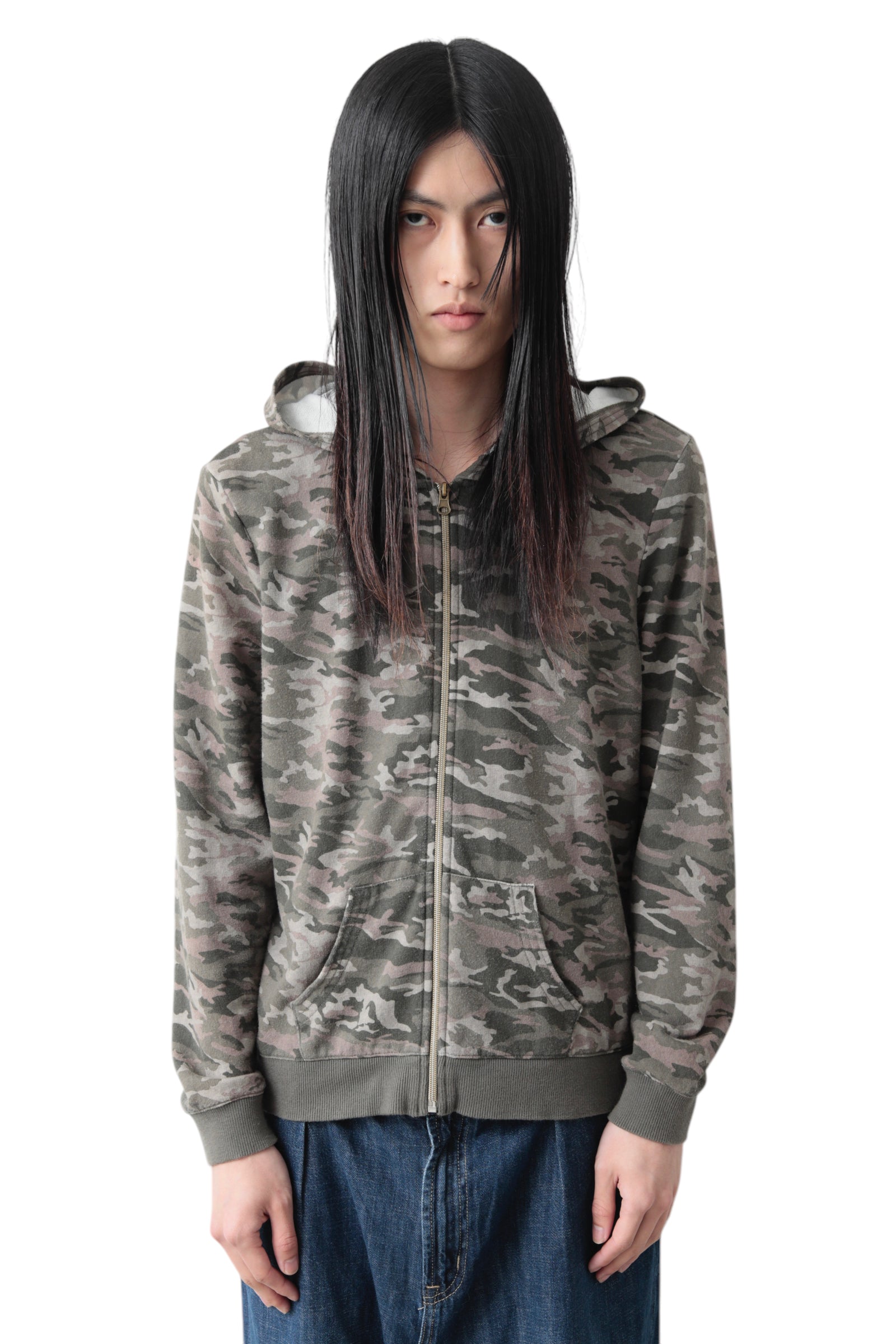 ZIP UP CAMO HOODIE