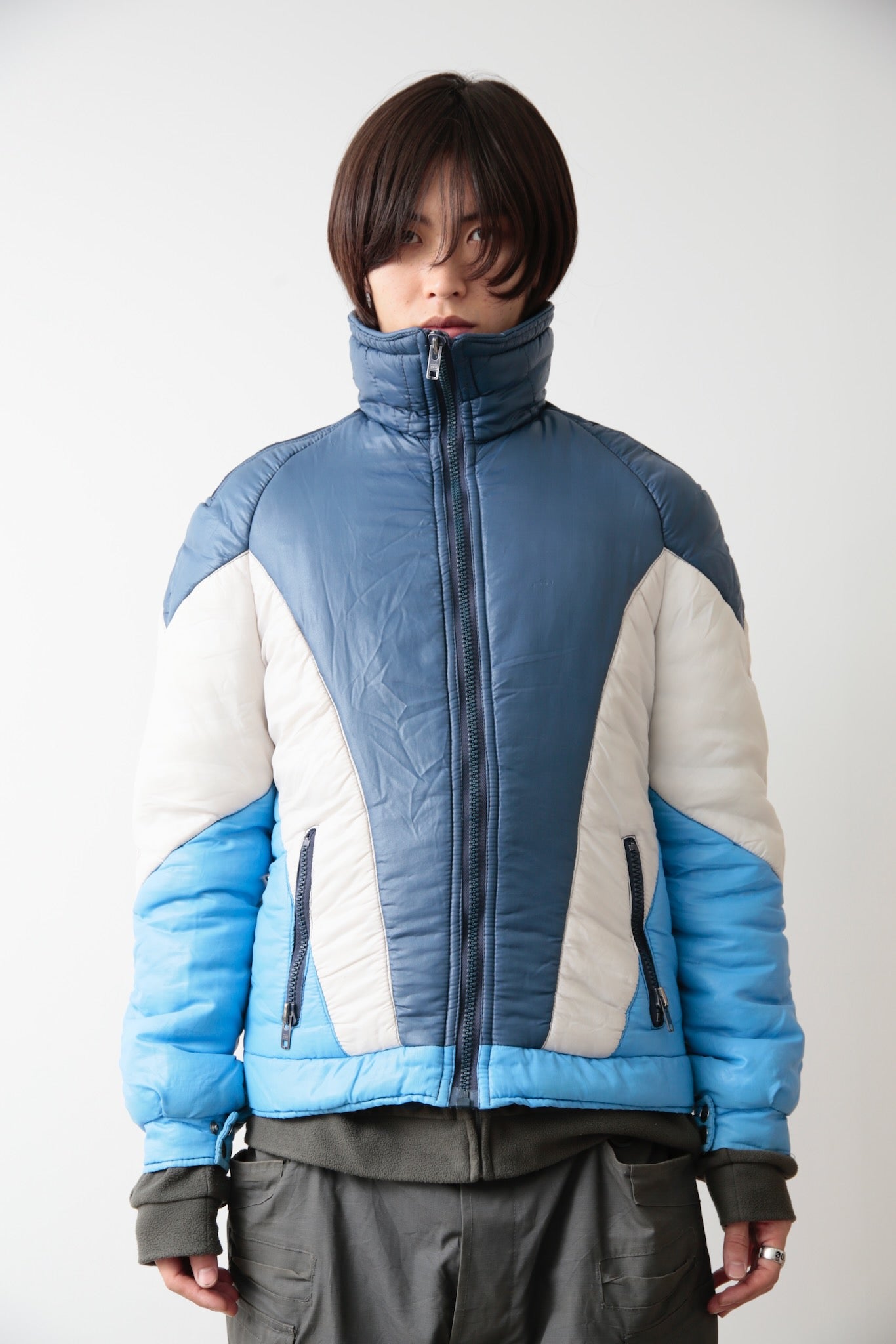 TRICO COLOR ZIP UP PUFFER JACKET