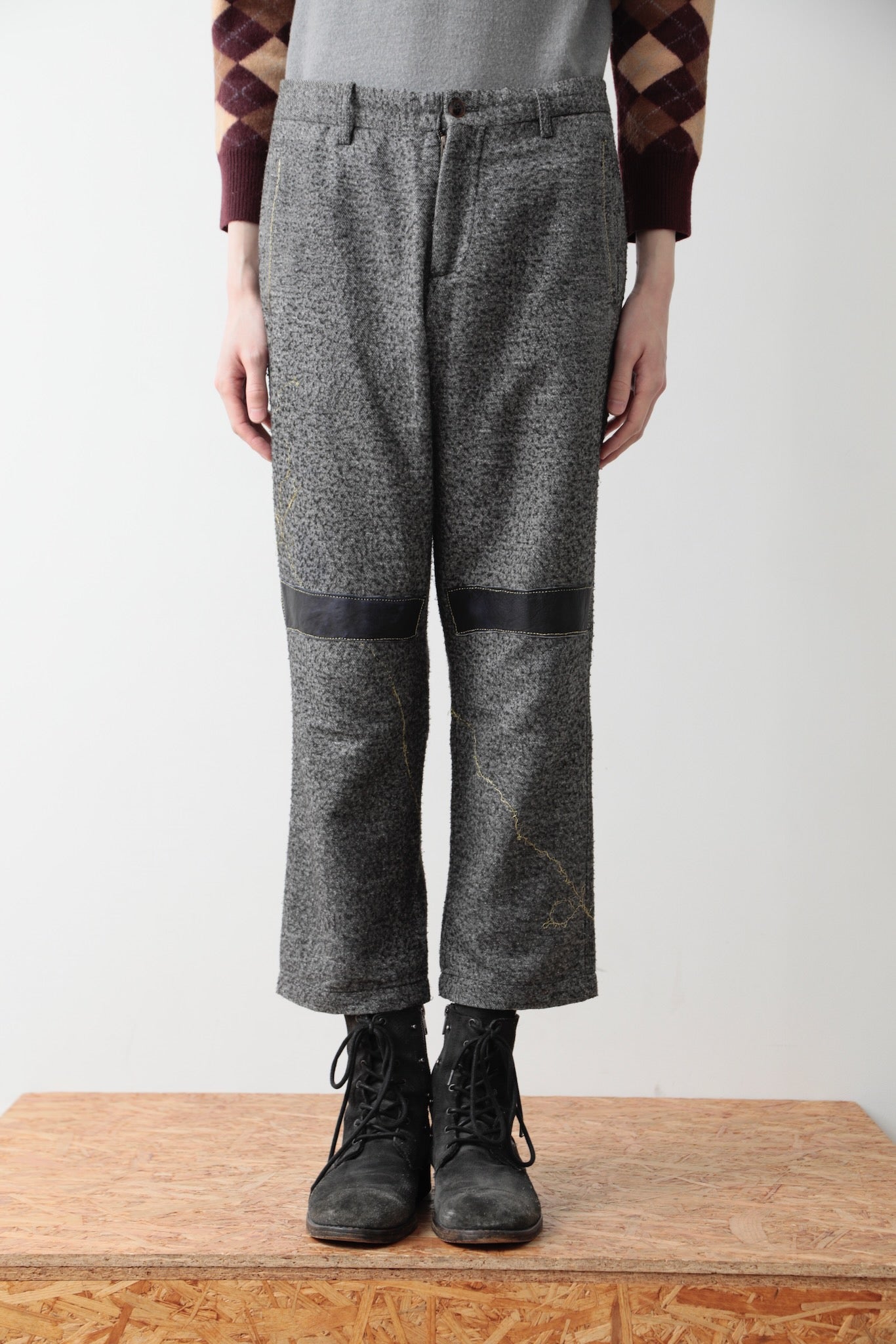 PATCHWORK CROPPED PANTS