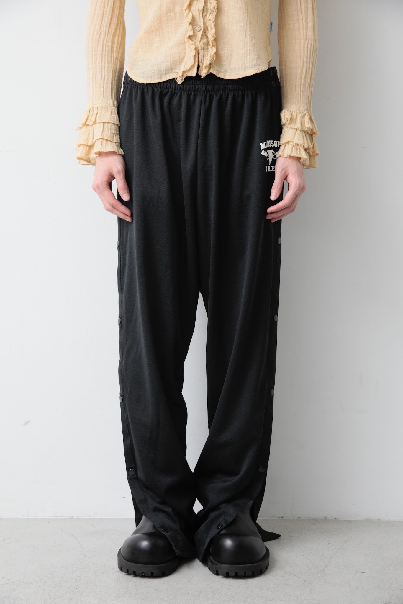 SIDE BUTTON TRACK PANTS