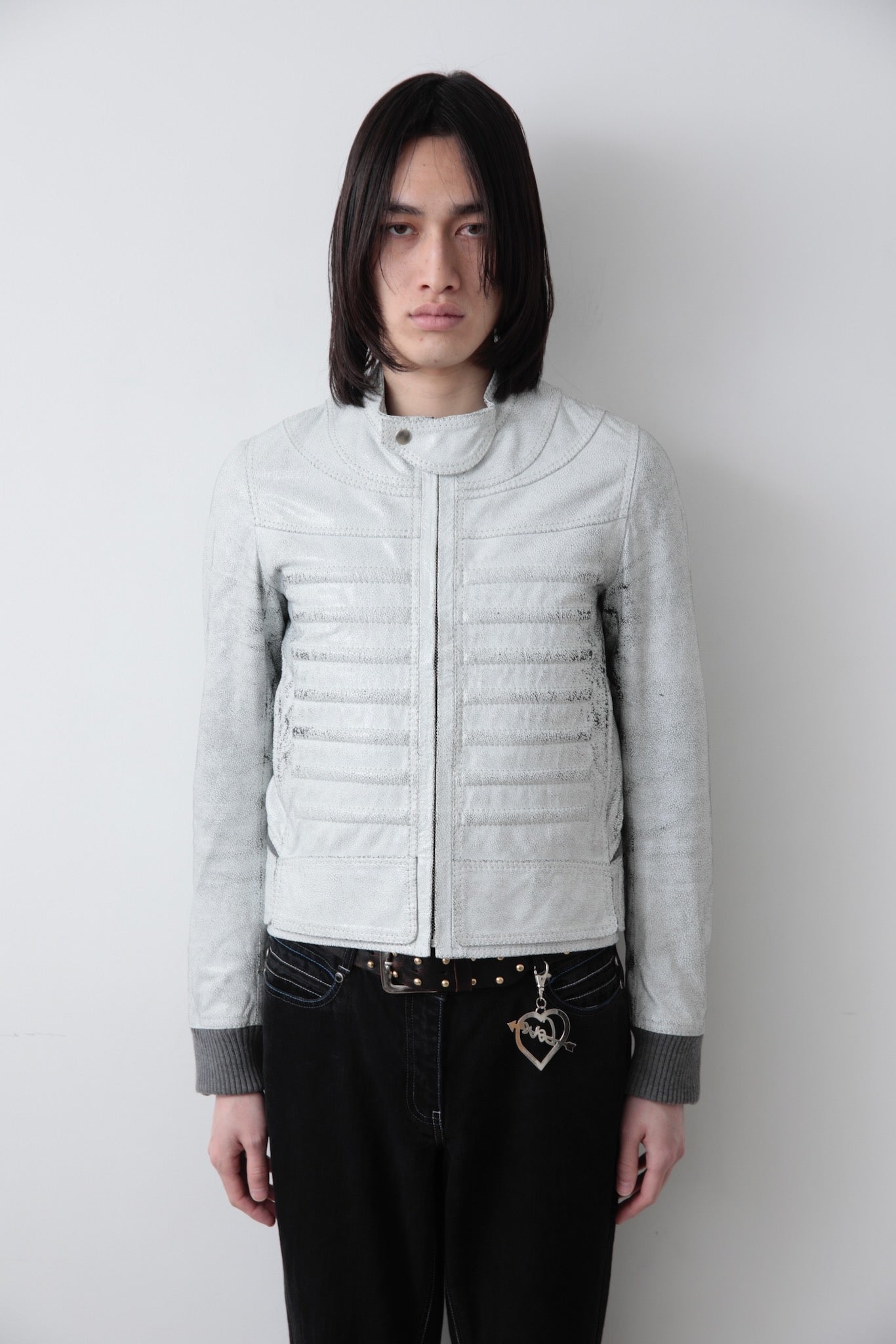 2008s DIOR COATING TACTICAL LEATHER BLOUSON