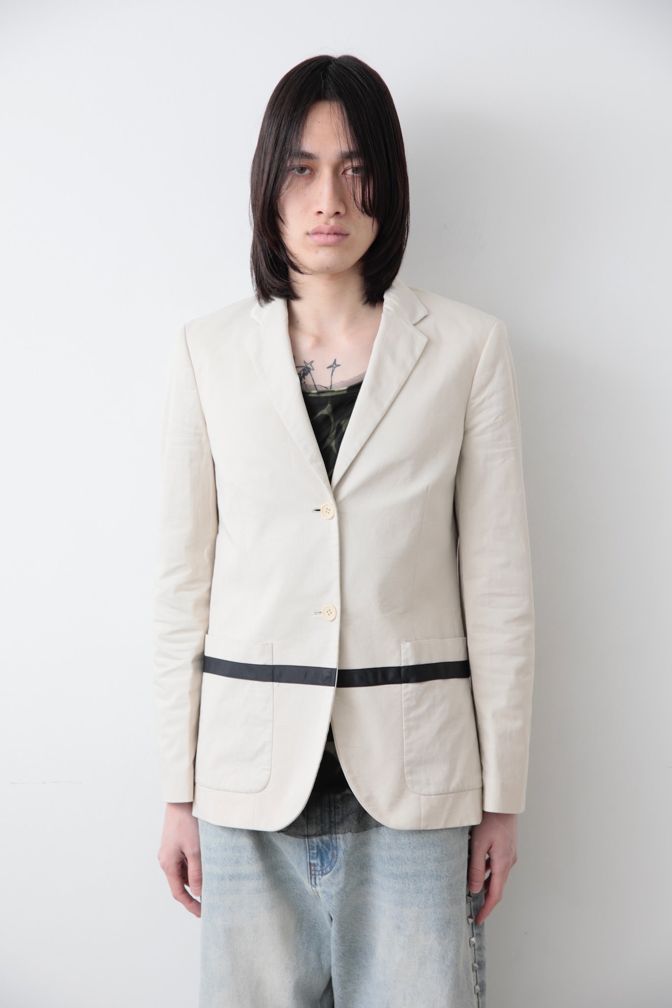 EARLY 2000s HELMUT LANG COTTON TAILORED JACKET