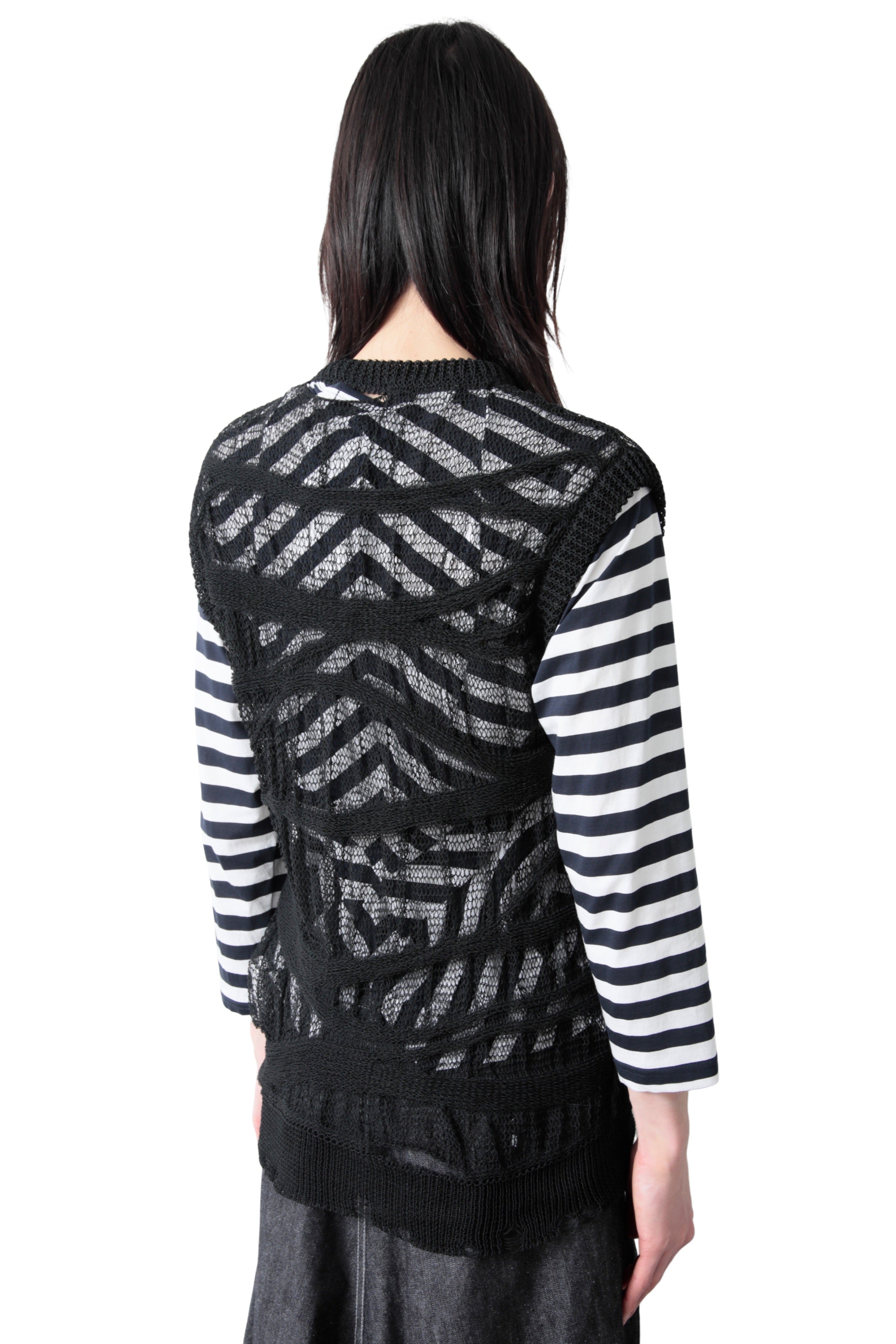 JUNYA WATANABE SLEEVELESS CRAZY MESH SWEATER – THE ELEPHANT