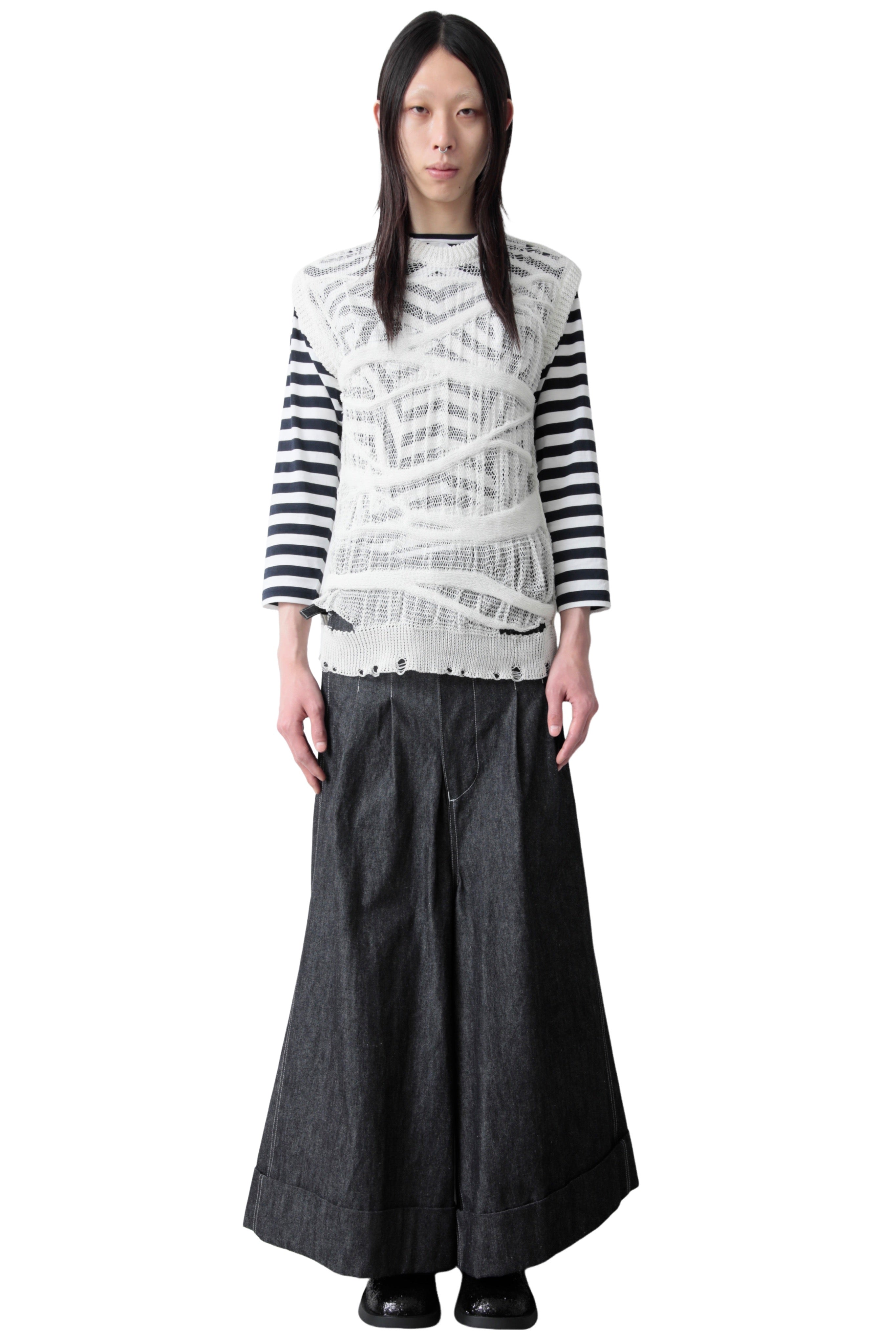 トップス JUNYA WATANABE MAN Halter Neck top JUNYA WATANABE SLEEVELESS CRAZY MESH SWEATER – THE ELEPHANT