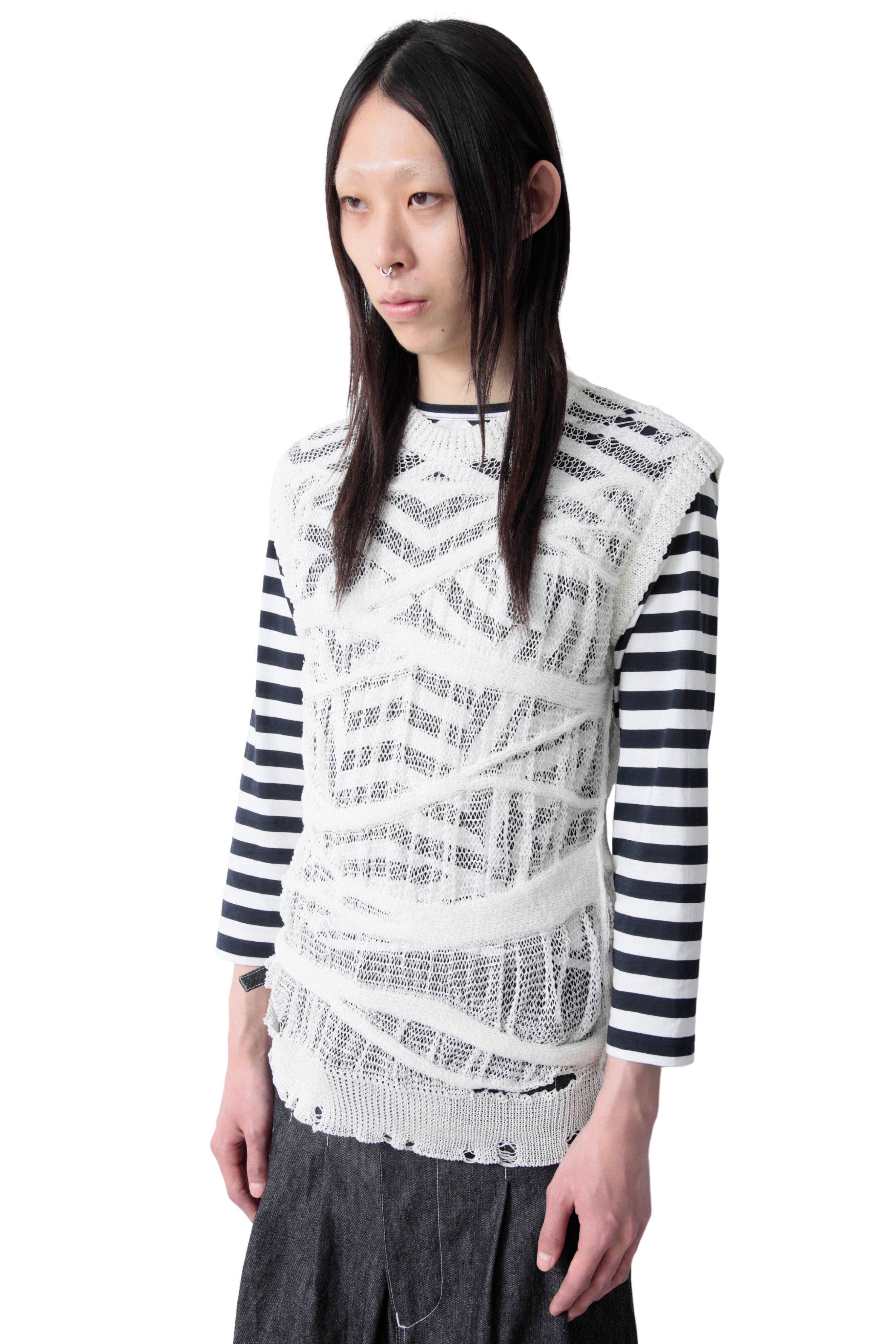 JUNYA WATANABE SLEEVELESS CRAZY MESH SWEATER – THE ELEPHANT