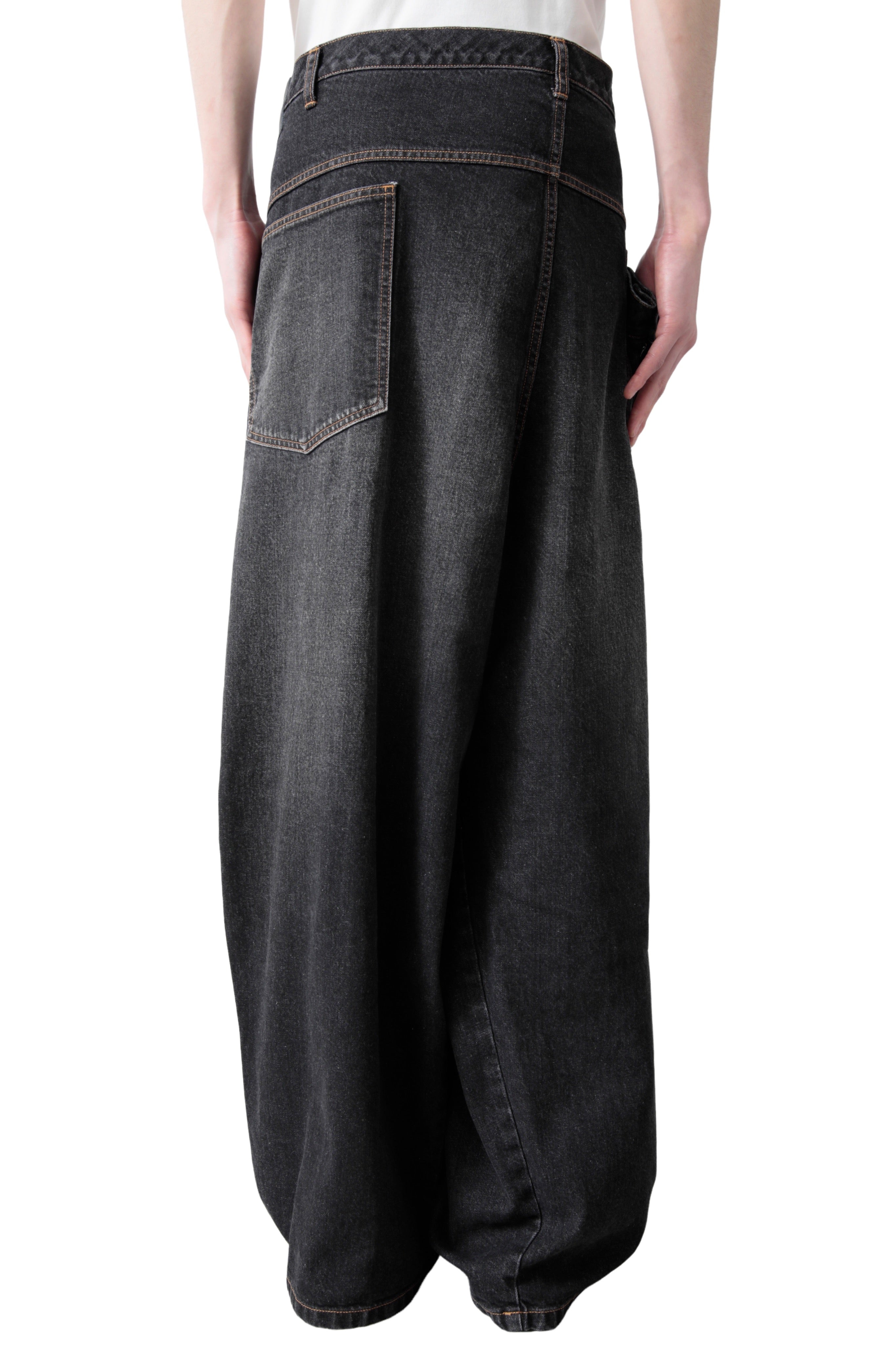 作*点様 ORIMI OVERLAP BUGGY DENIM PANTS Ind ORIMI OVERLAP BUGGY DENIM PANTS – THE ELEPHANT