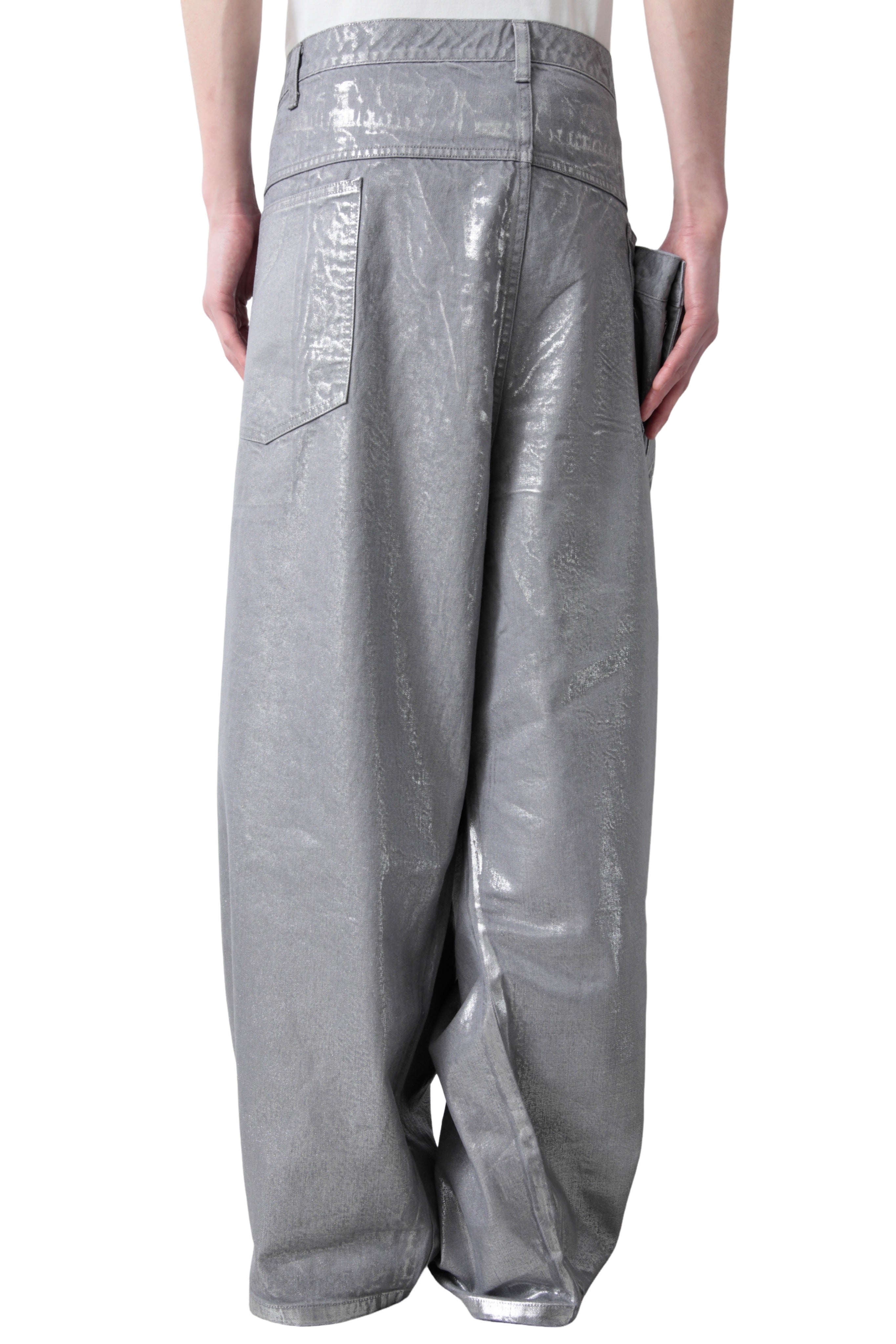 ORIMI OVERLAP BUGGY DENIM PANTS – THE ELEPHANT