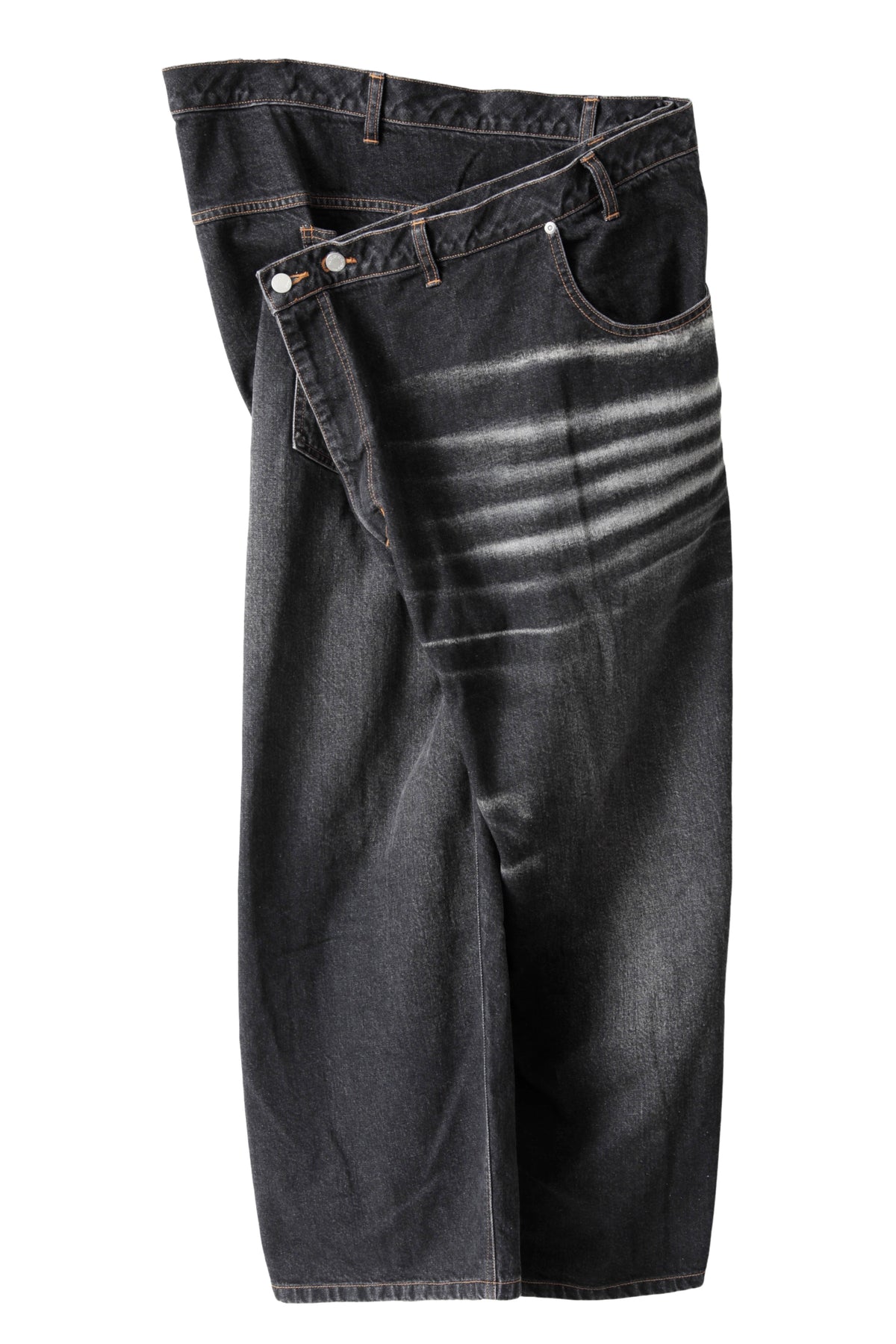 ORIMI OVERLAP BUGGY DENIM PANTS – THE ELEPHANT