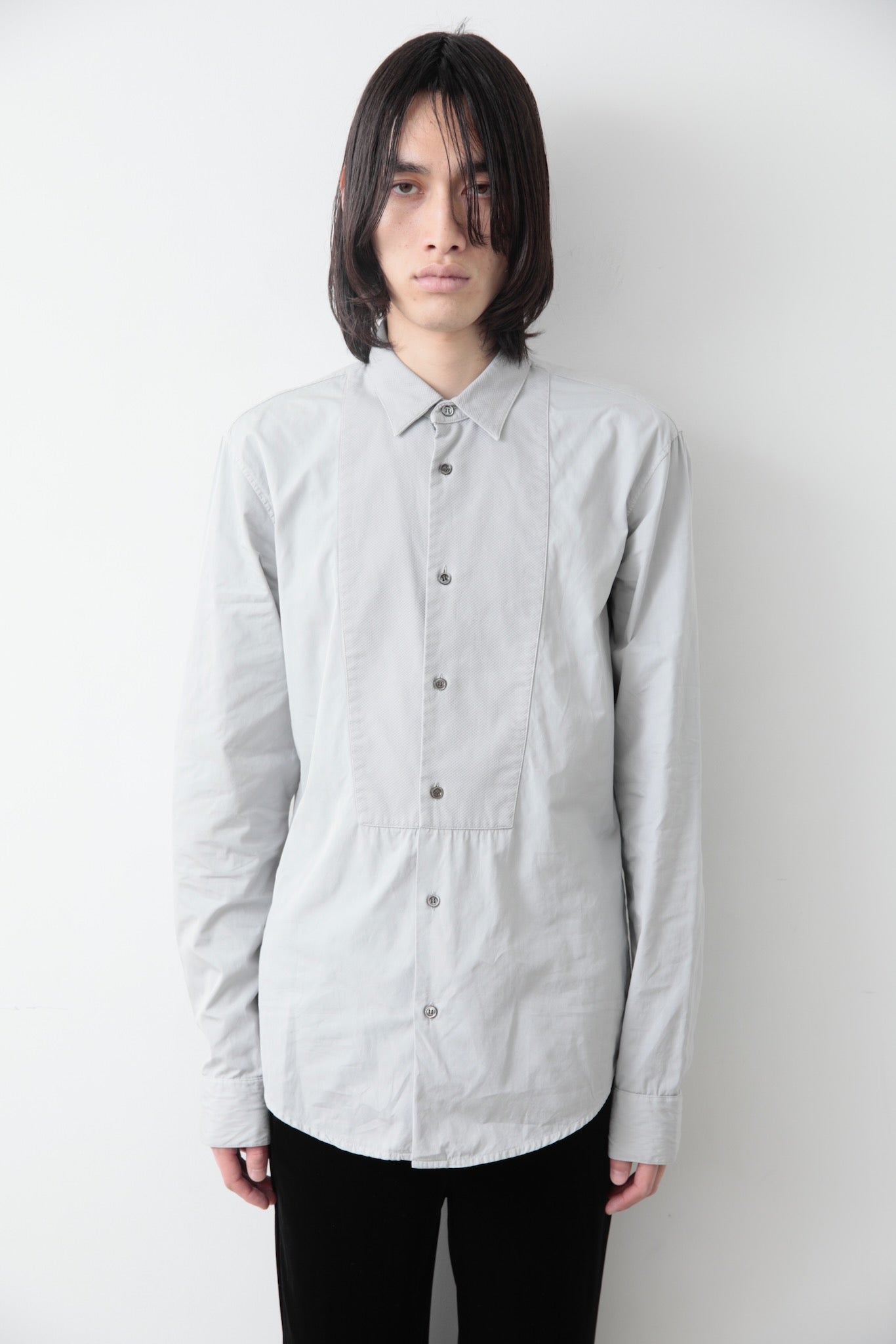 2005S/S DIOR HOMME BY HEDI SLIMANE SWITCHING COTTON SHIRT