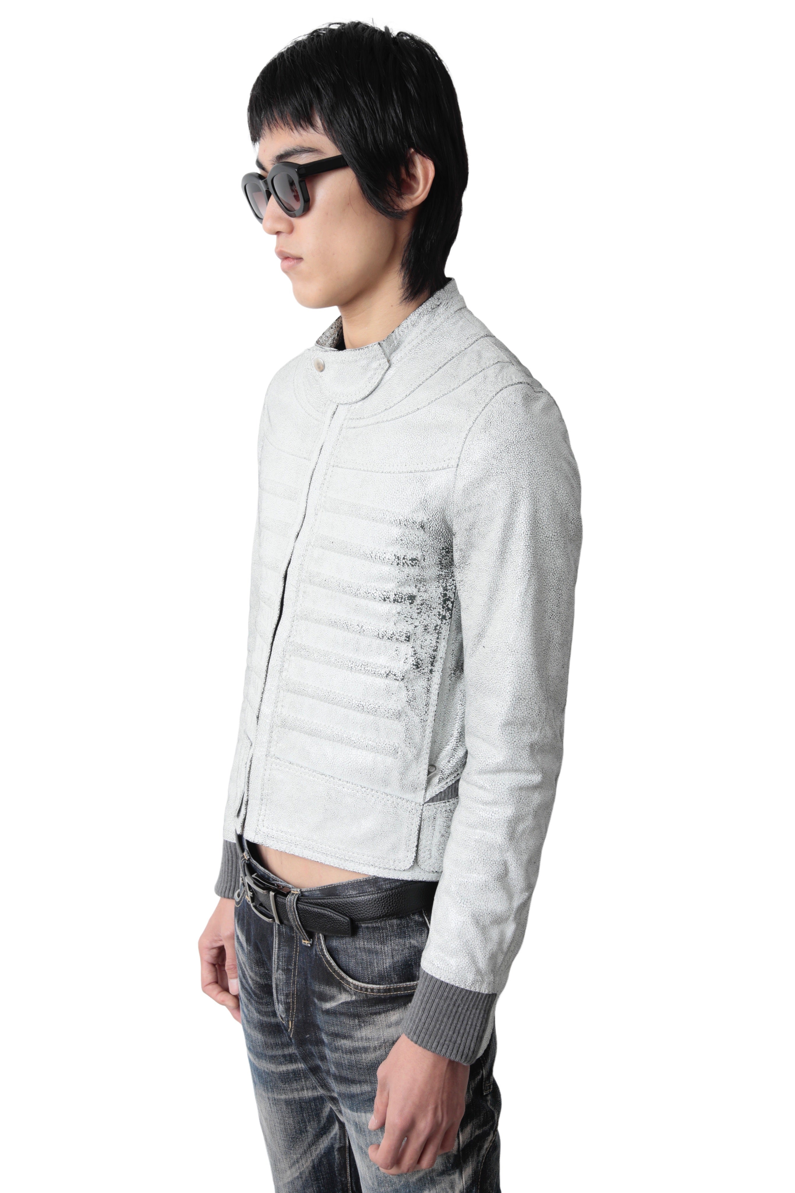 2008s DIOR HOMME COATING TACTICAL LEATHER BLOUSON