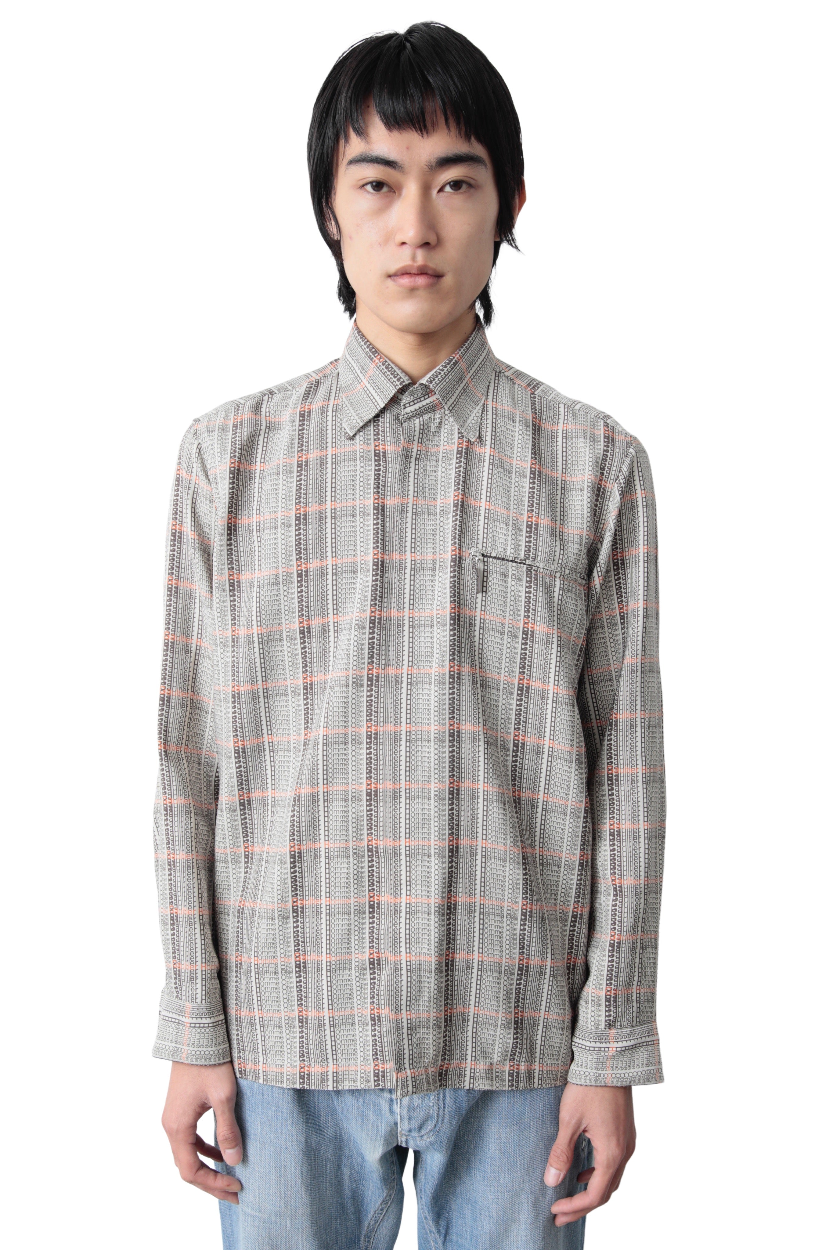 JEAN PAUL GAULTIER FLY FRONT GRAPHIC SHIRT