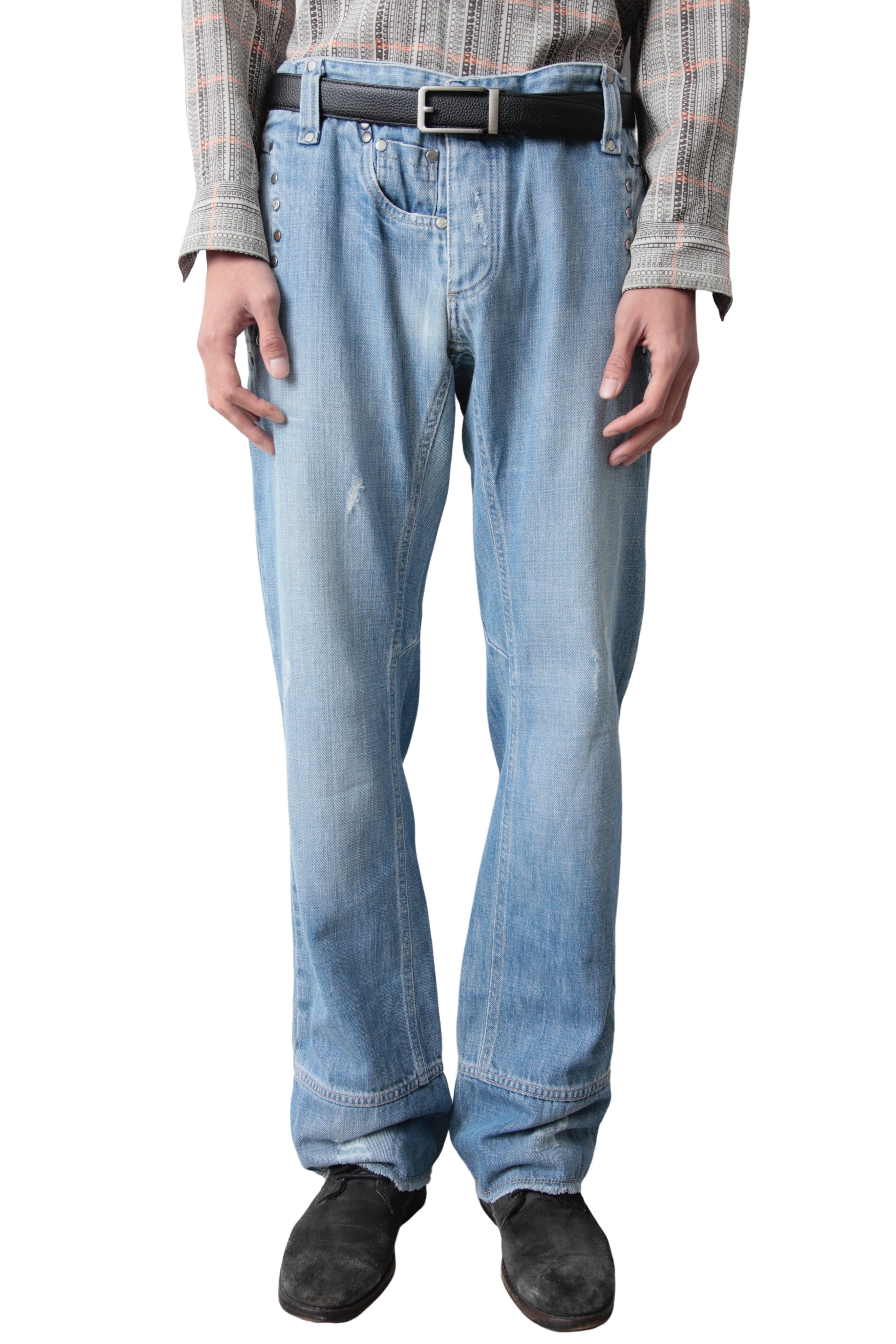 DEFORMATION BLUE WIDE DENIM PANTS