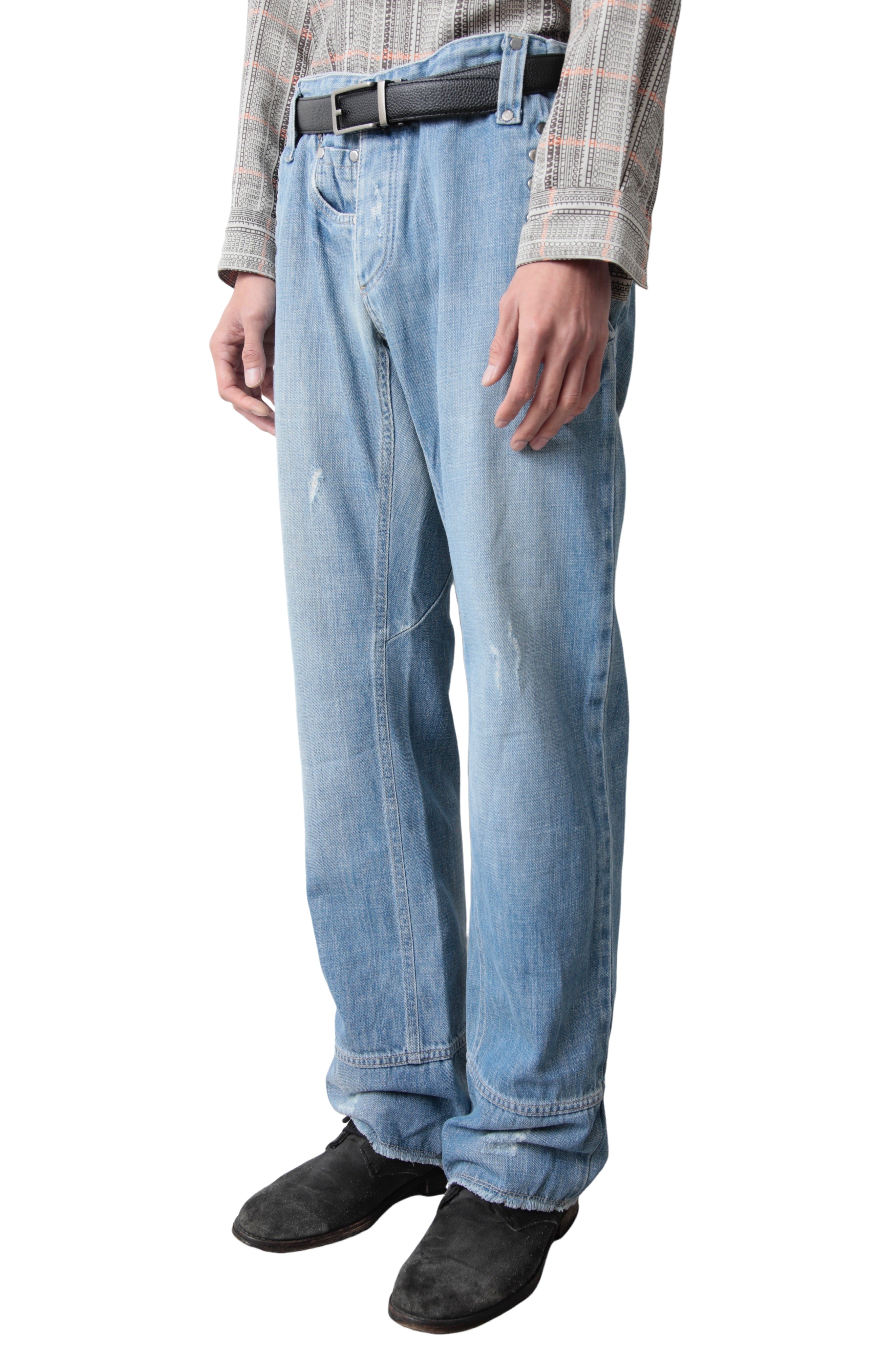 DEFORMATION BLUE WIDE DENIM PANTS