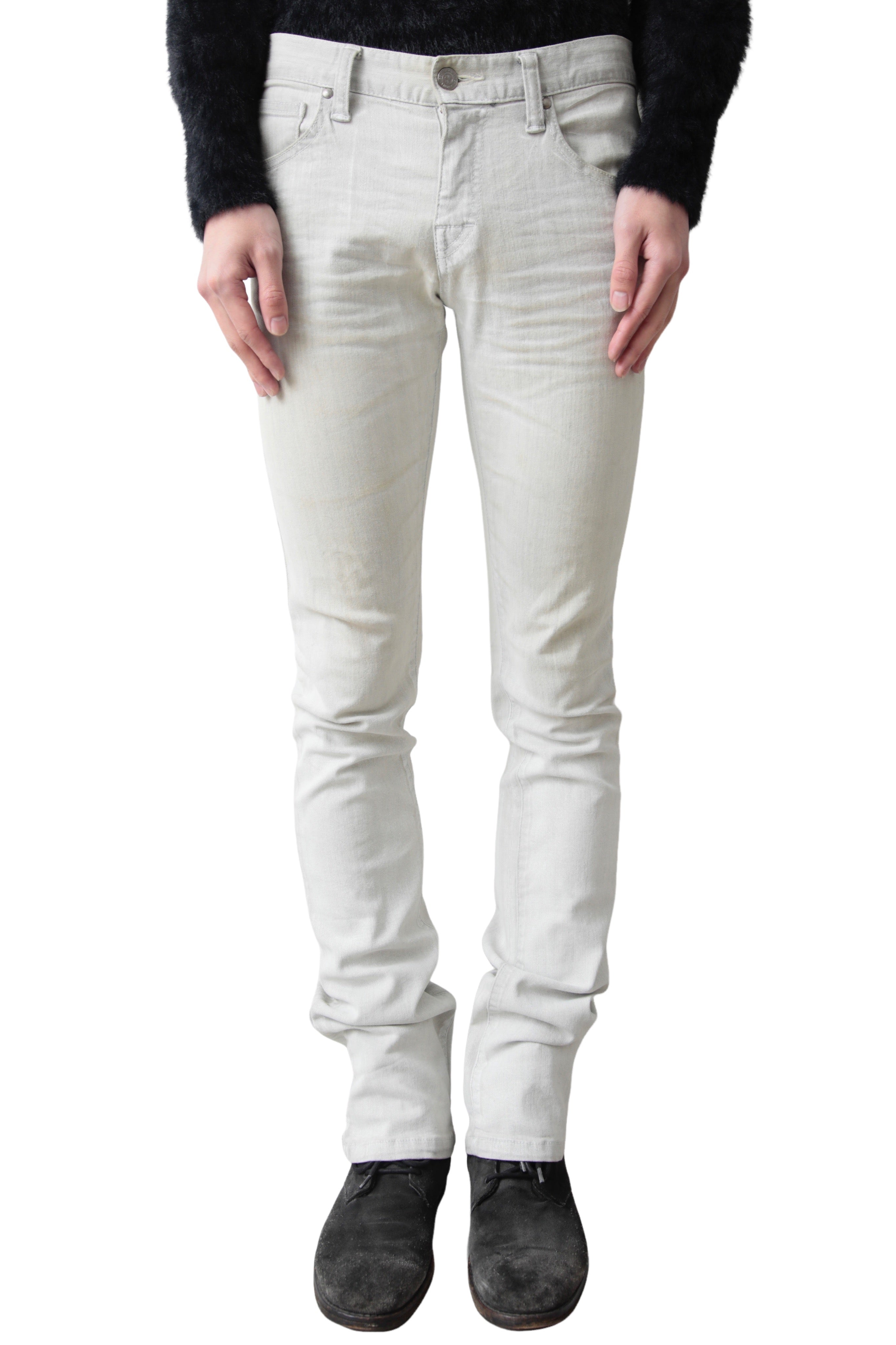 TORNADO MART COATING SKINNY DENIM PANTS
