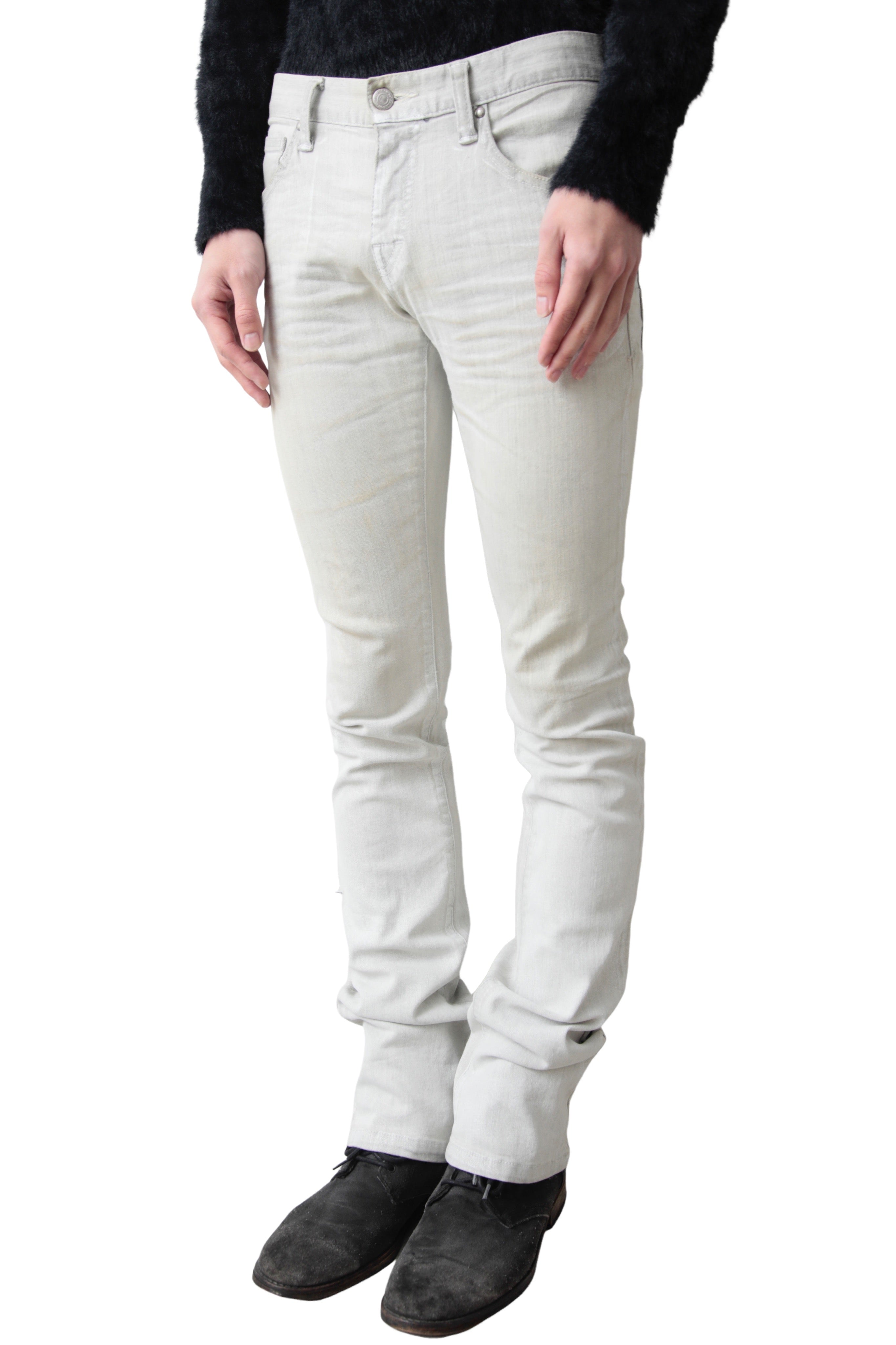 TORNADO MART COATING SKINNY DENIM PANTS