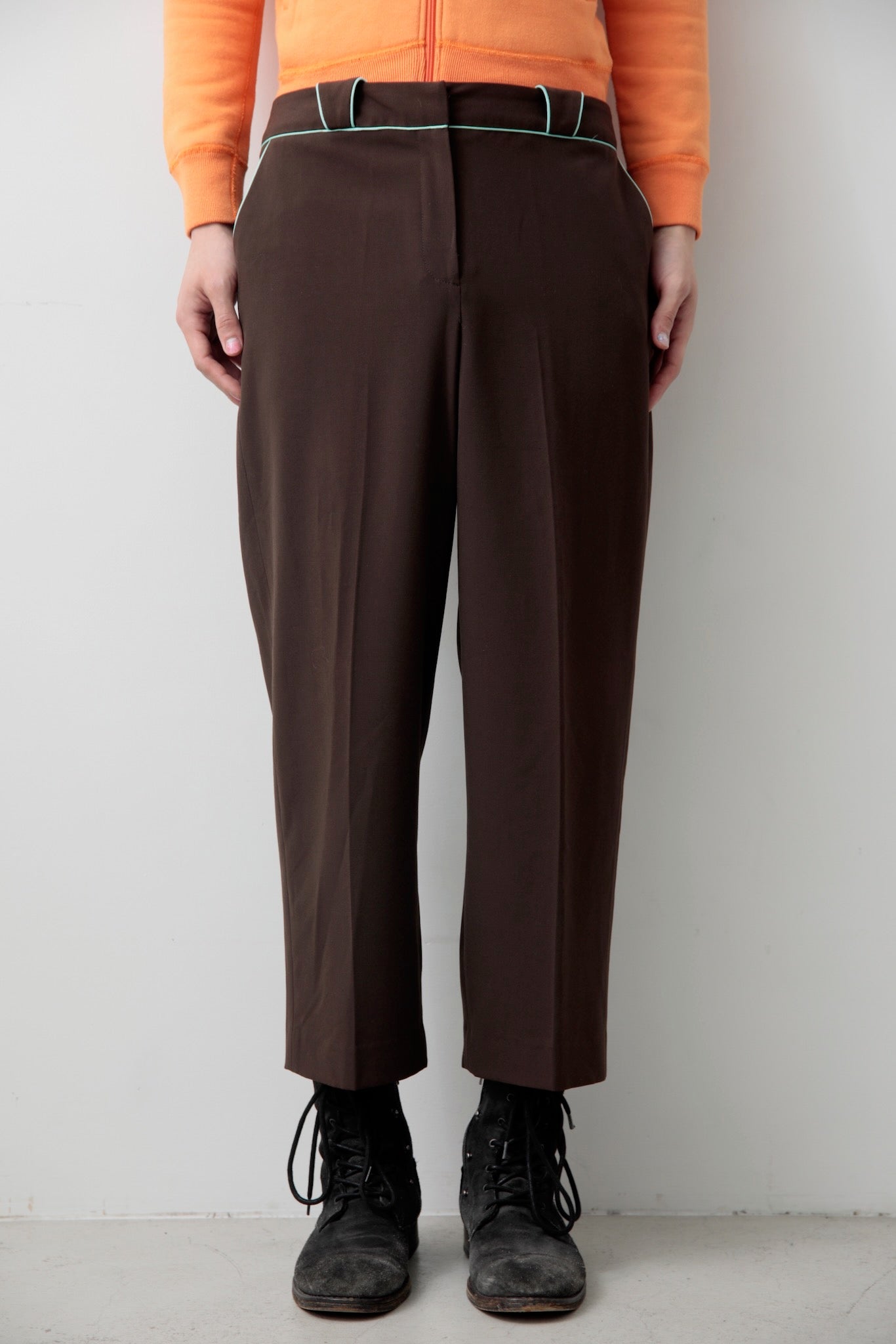 PIPING CROPPED PANTS