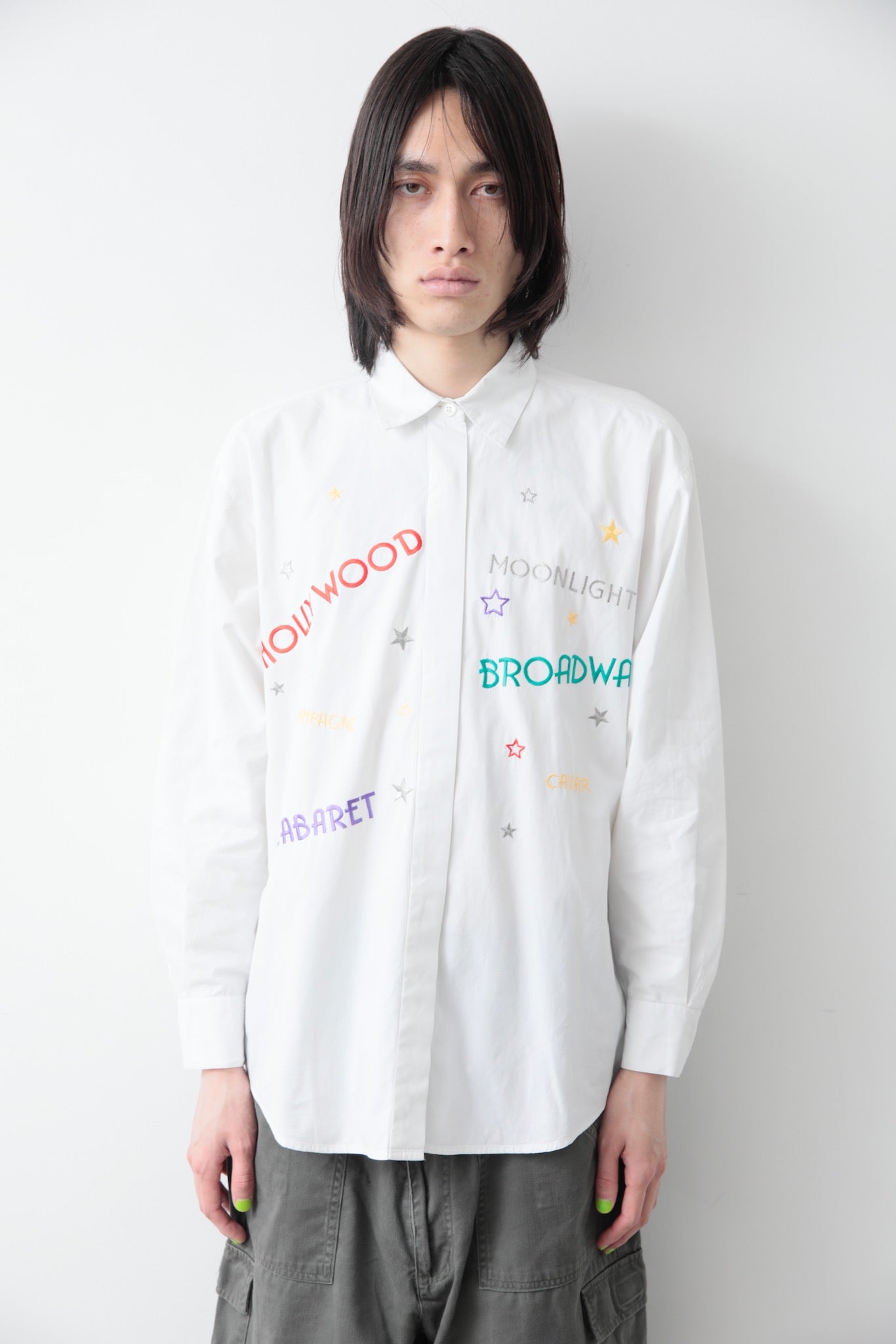 EMBROIDERY COTTON LOOSE SHIRT