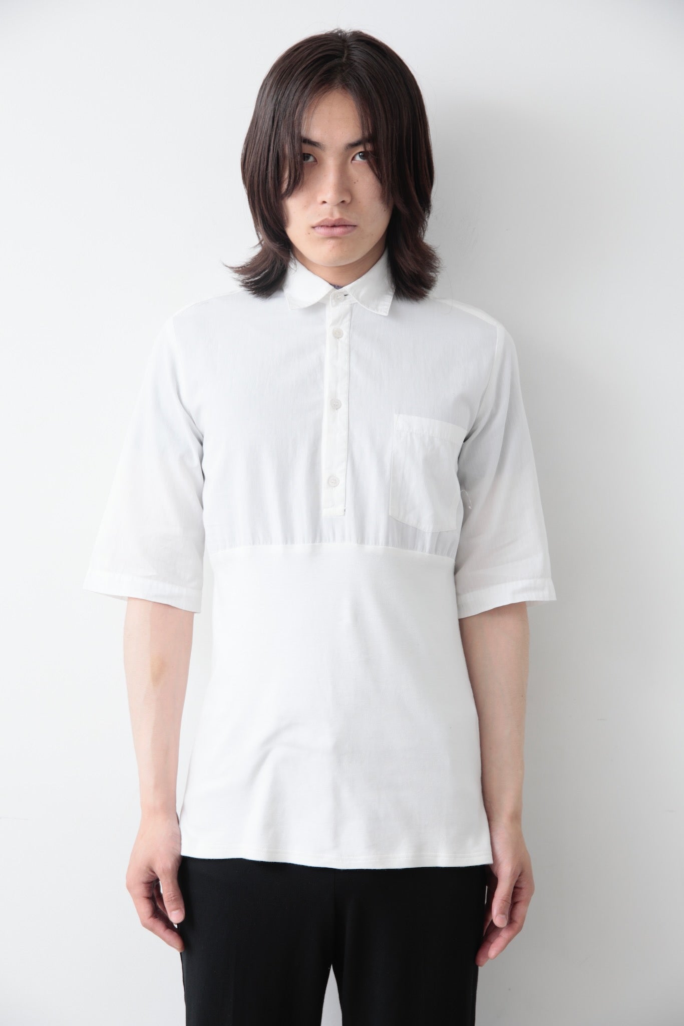 2007S/S RAF SIMONS SWITCHING PULLOVER SHIRT