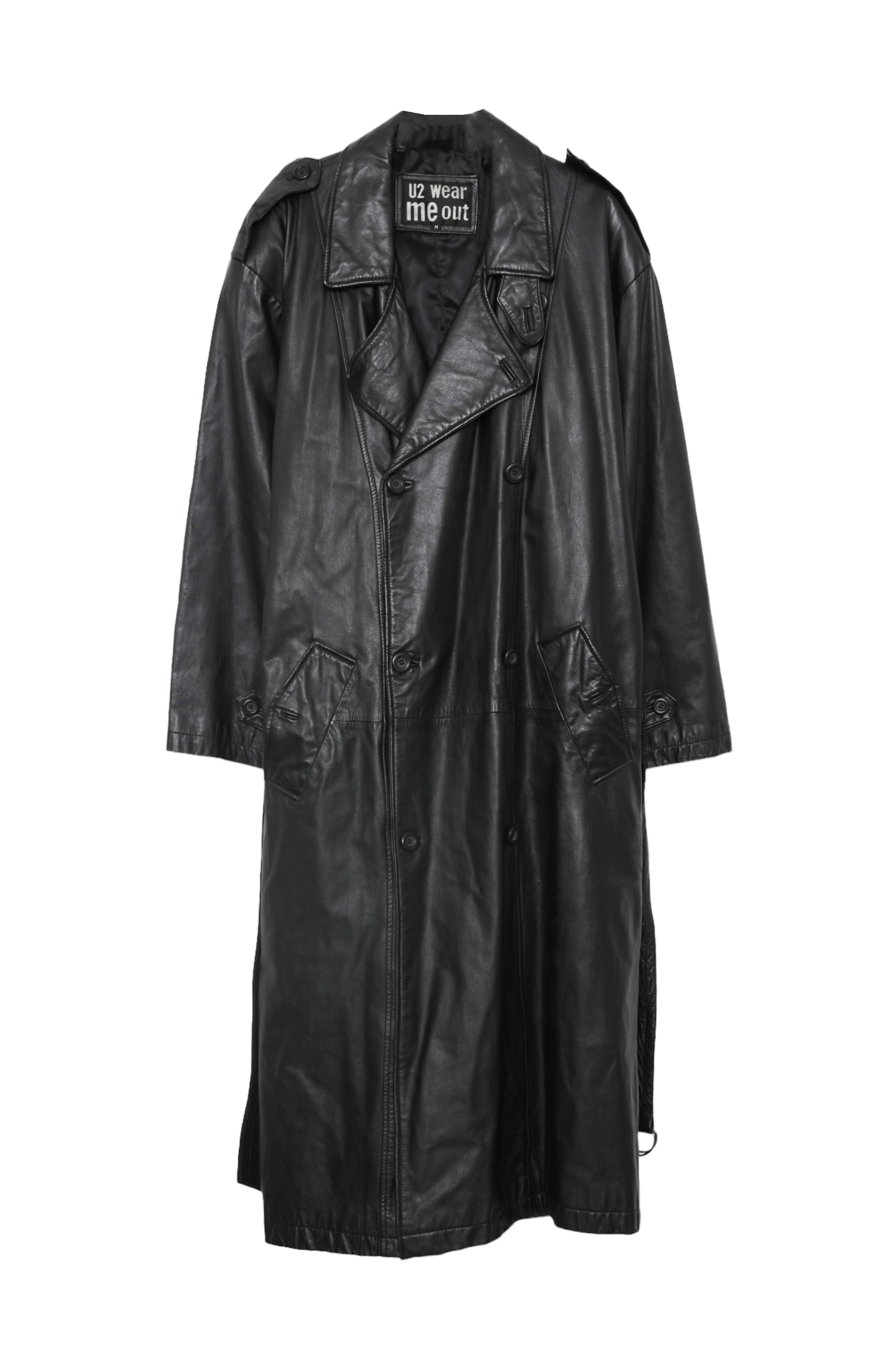 SUPER LONG LEATHER TRENCH COAT – THE ELEPHANT