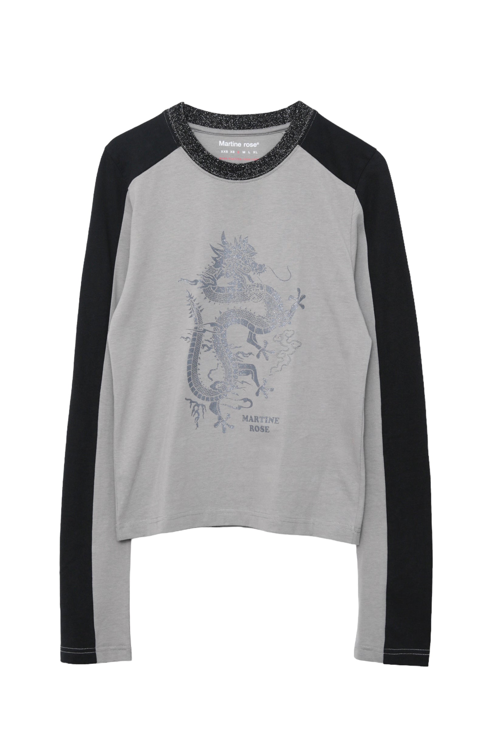 MARTINE ROSE L/S SHRUNKEN T-SHIRT