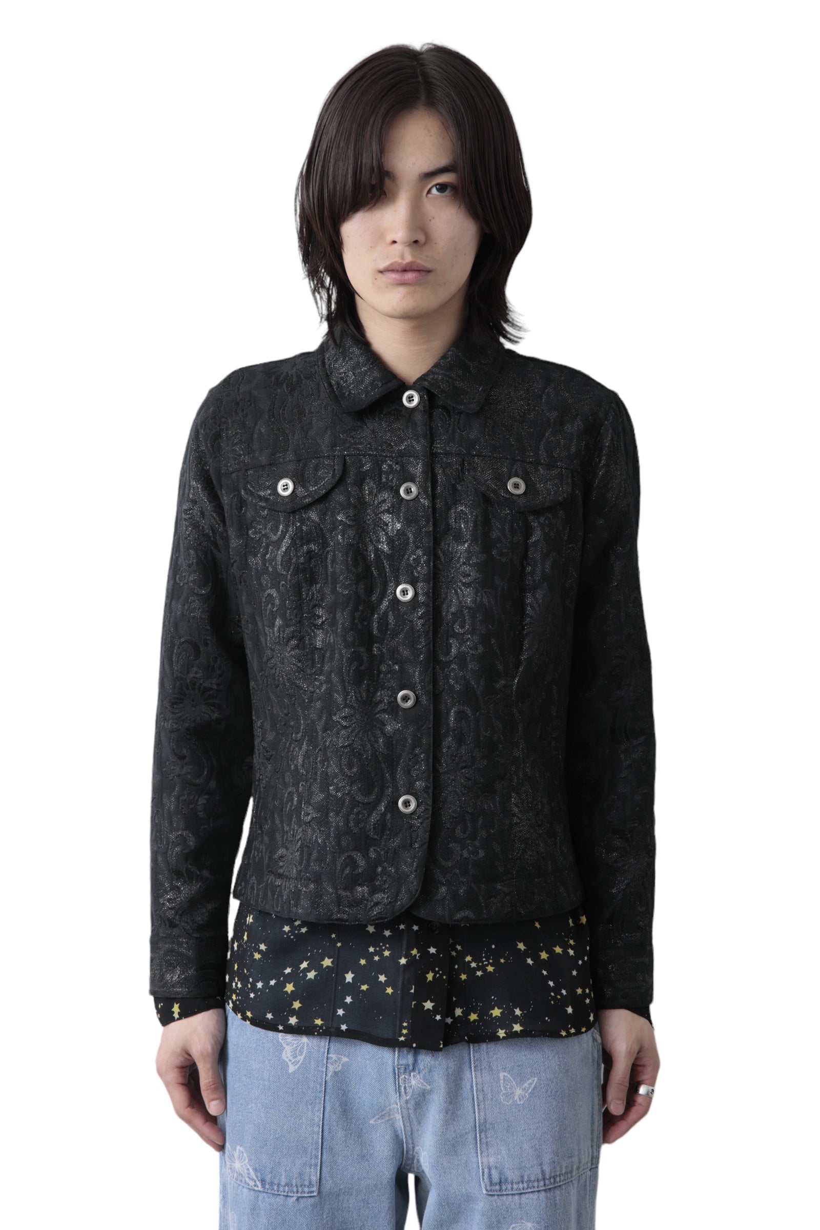 LAME JACQUARD TRACK JACKET