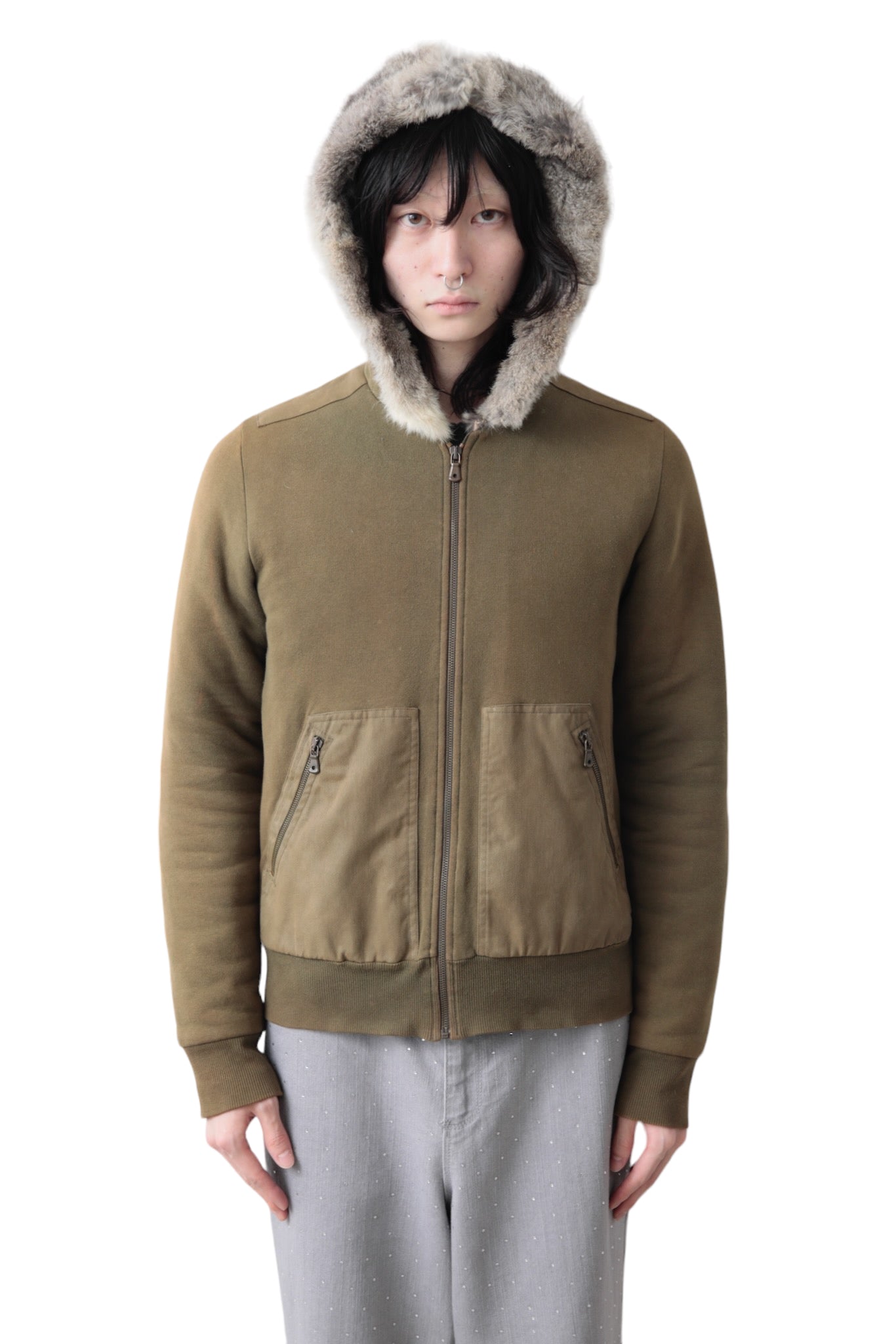 DOLCE&GABBANA ZIP UP MILITARY FAR BLOUSON