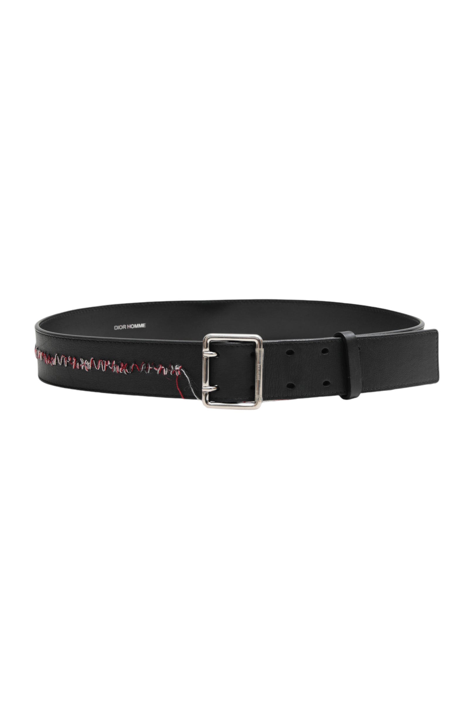 DIOR HOMME STITCHED LEATHER BELT