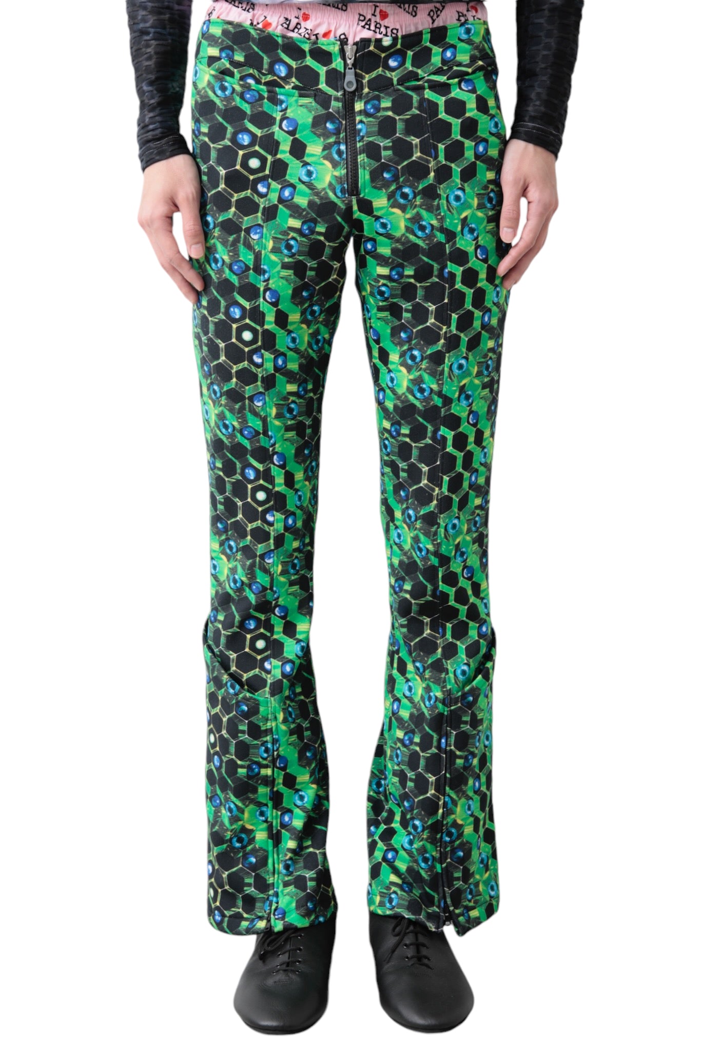 EARLY 2000s FOTUS GEOMETLIC  PATTERN SLIM PANTS