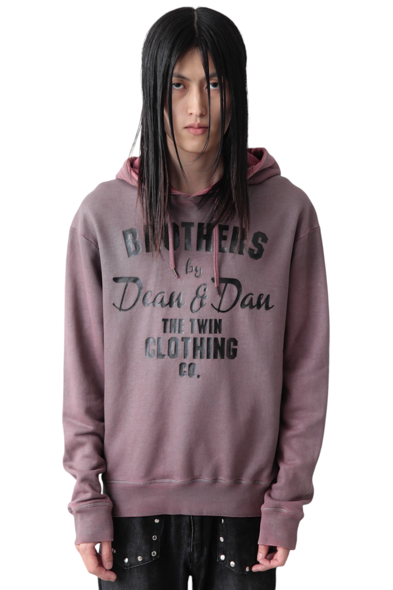 DSQUARED2 FADE PRINTED LOGO HOODIE