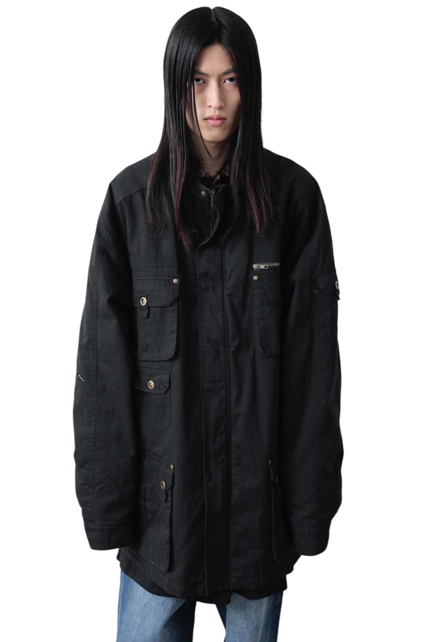 MULTI POCKET ZIP UP COAT