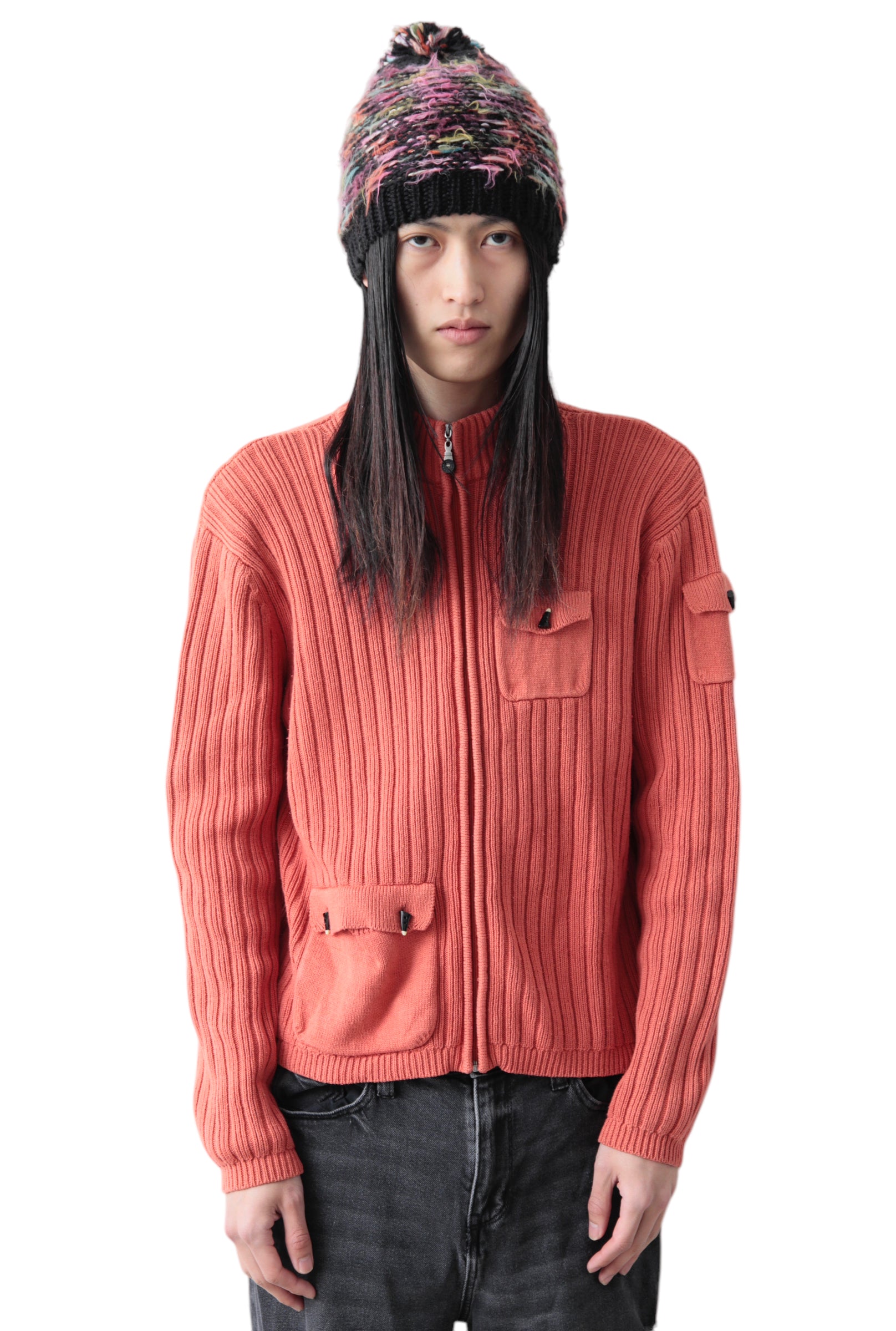 MULTI POCKET DRIVERS KNIT BLOUSON