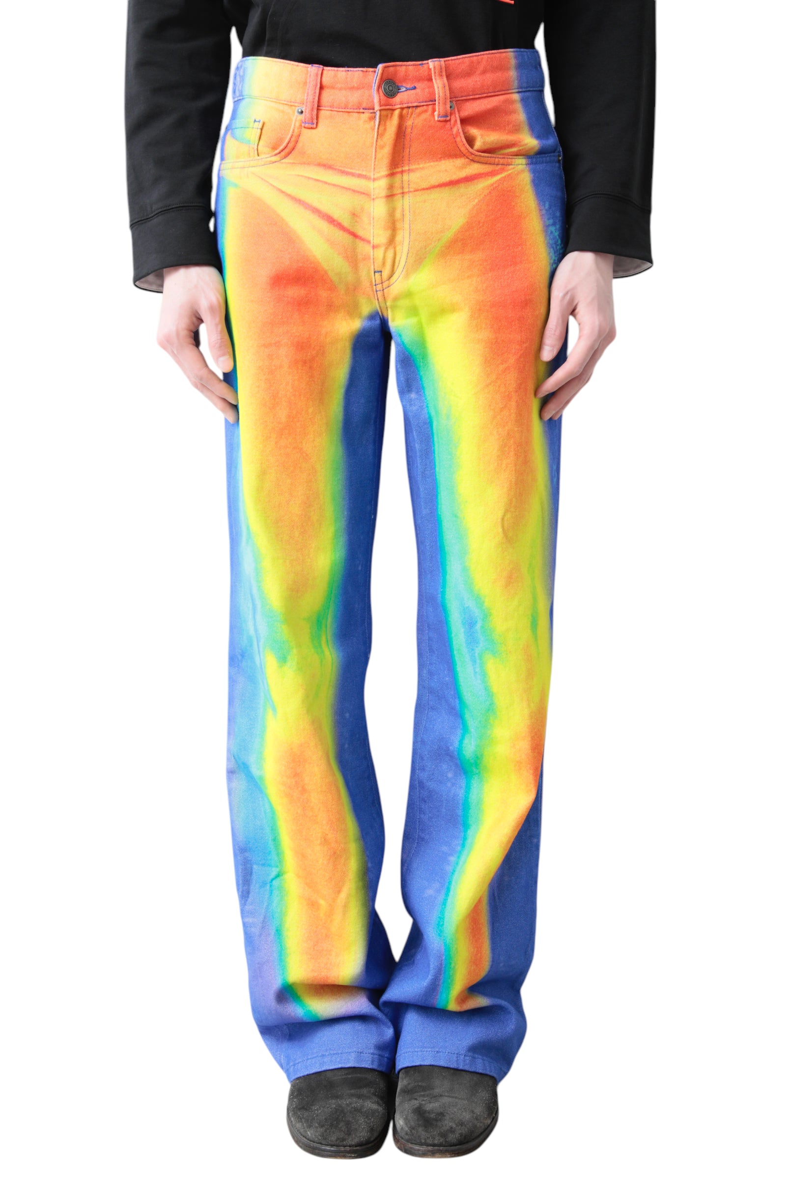 THERMOGRAPHY GRAPHIC DENIM PANTS