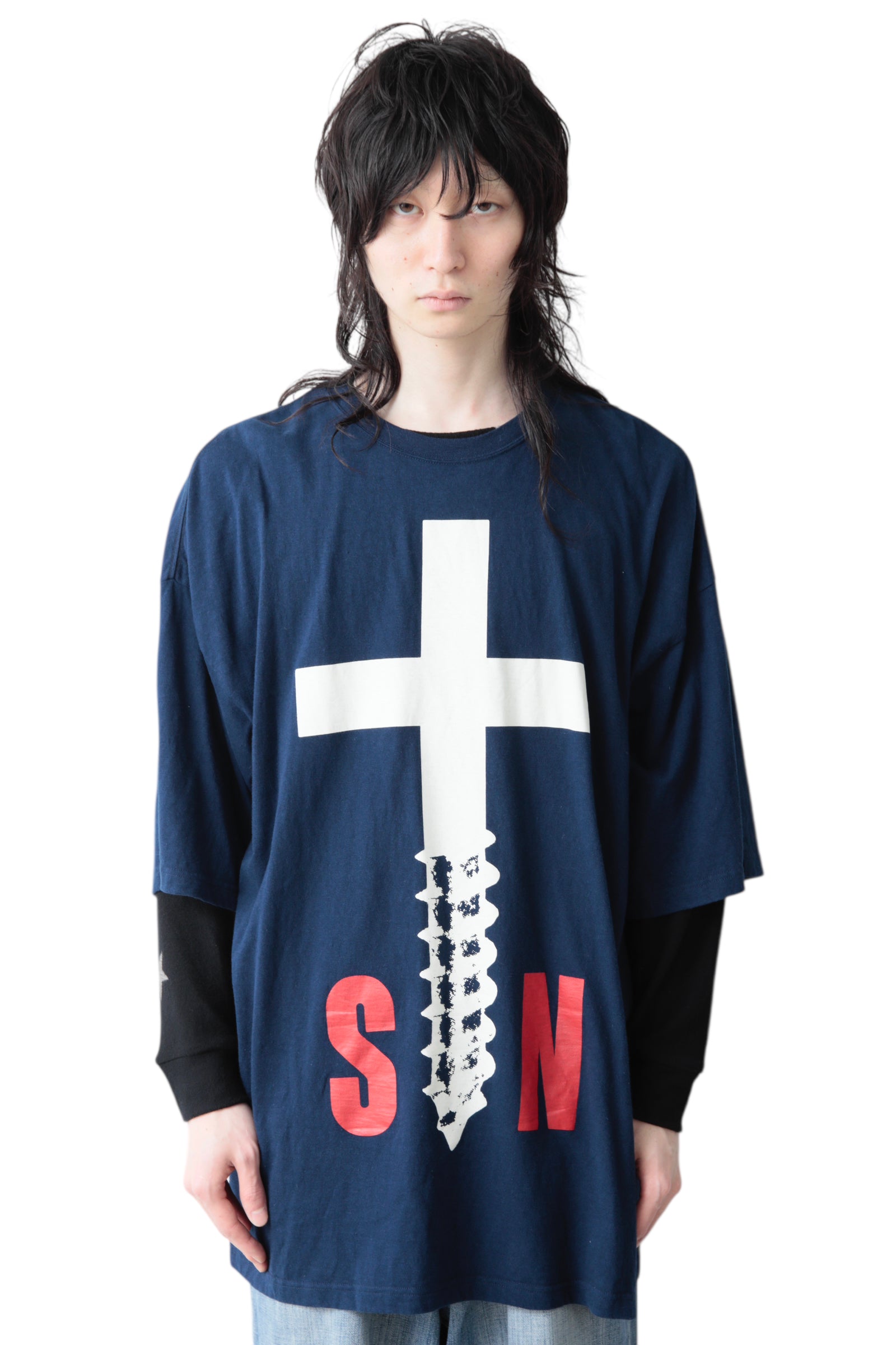 UNDERCOVER SCREW CROSS OVERSIZED T-SHIRT