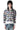 PAINTED CHECK ZIP UP HOODIE