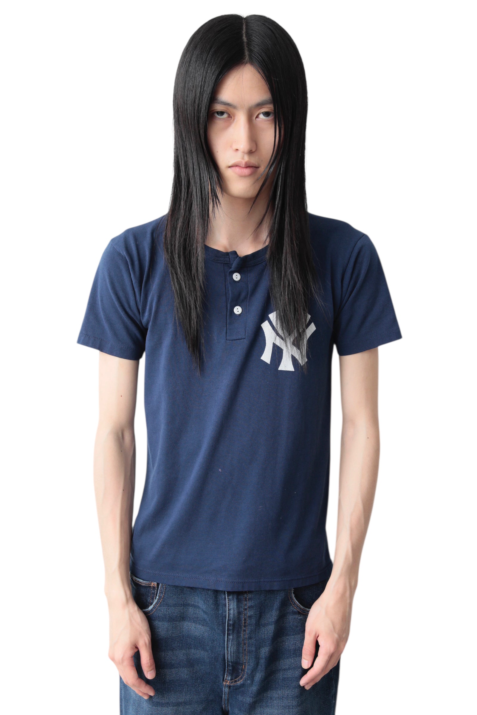 NY LOGO HENRYNECK T-SHIRT