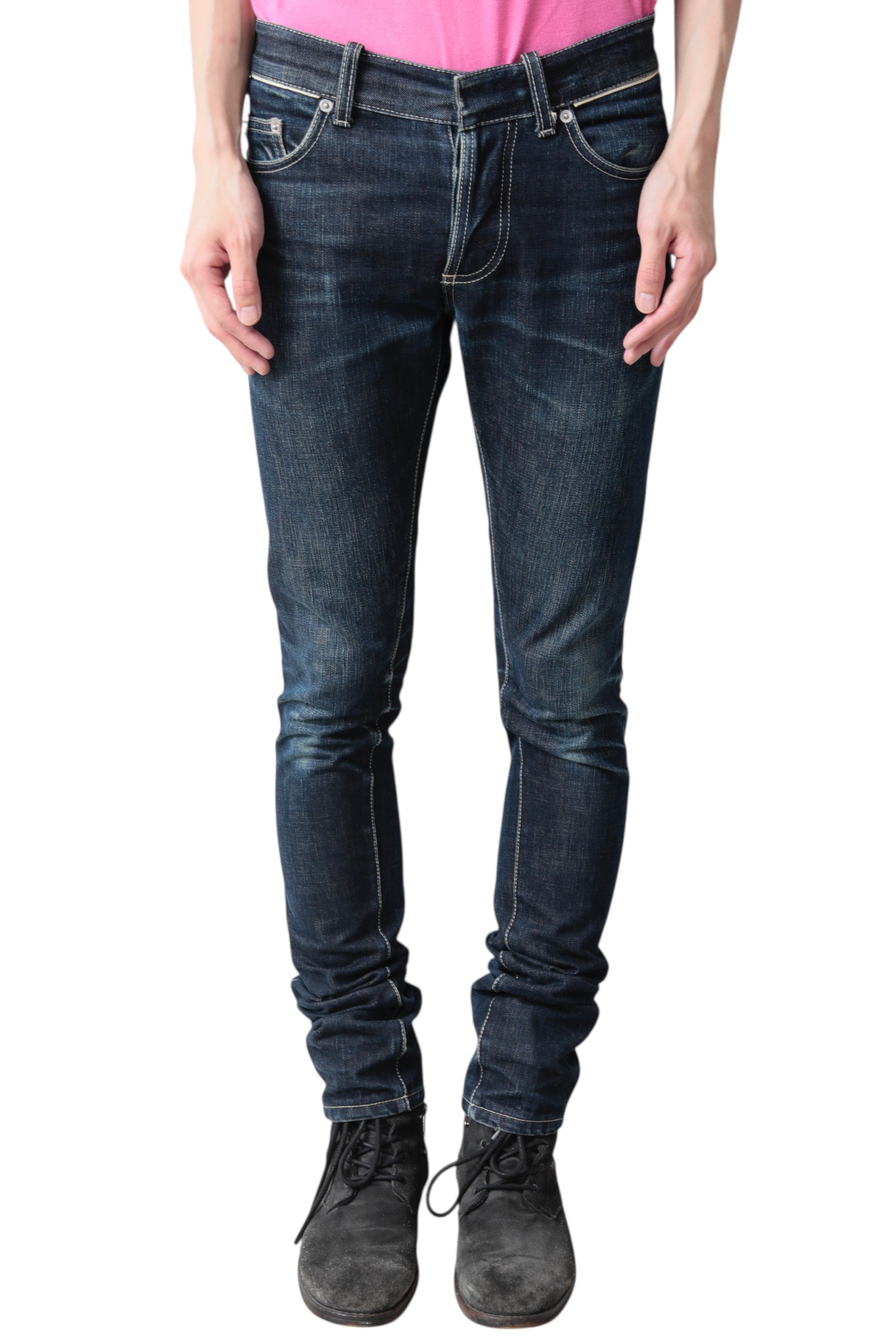BALENCIAGA INDIGO SKINNY DENIM PANTS