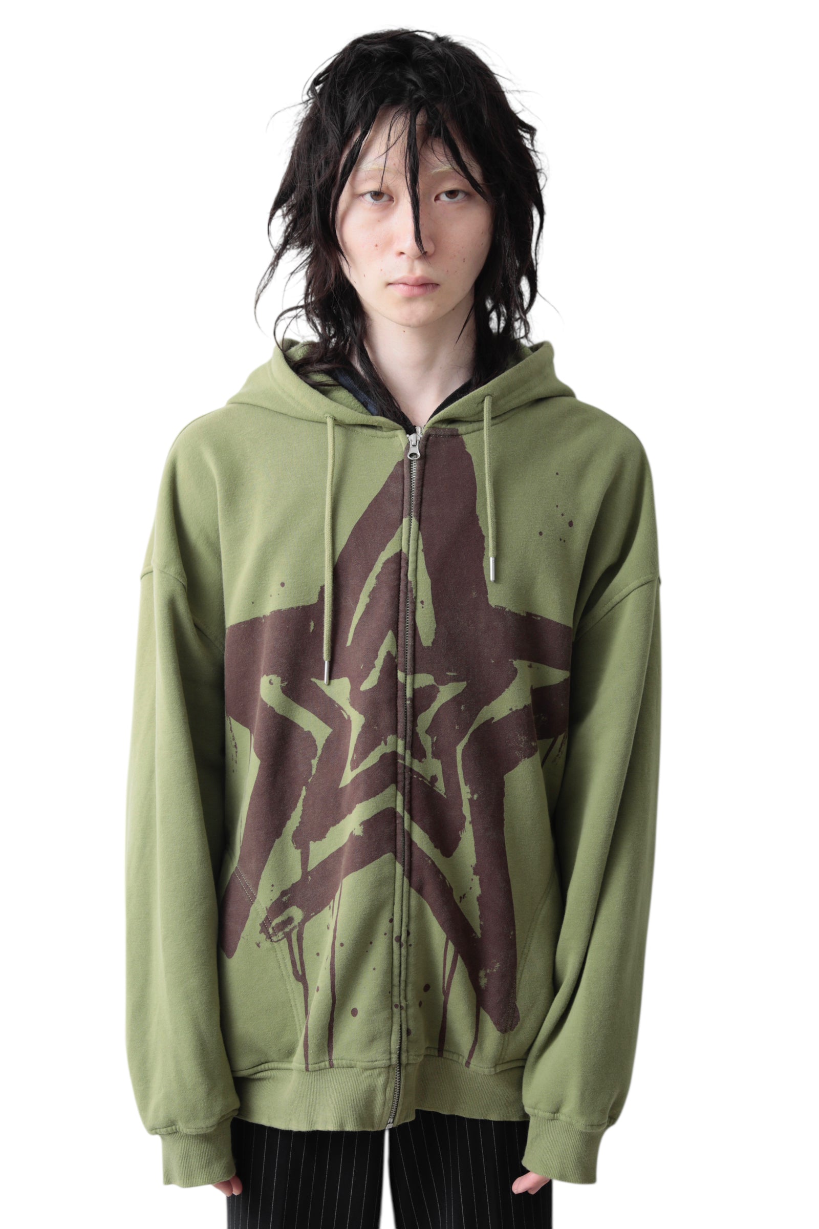 OVERSIZED STAR GRAFFITI HOODIE