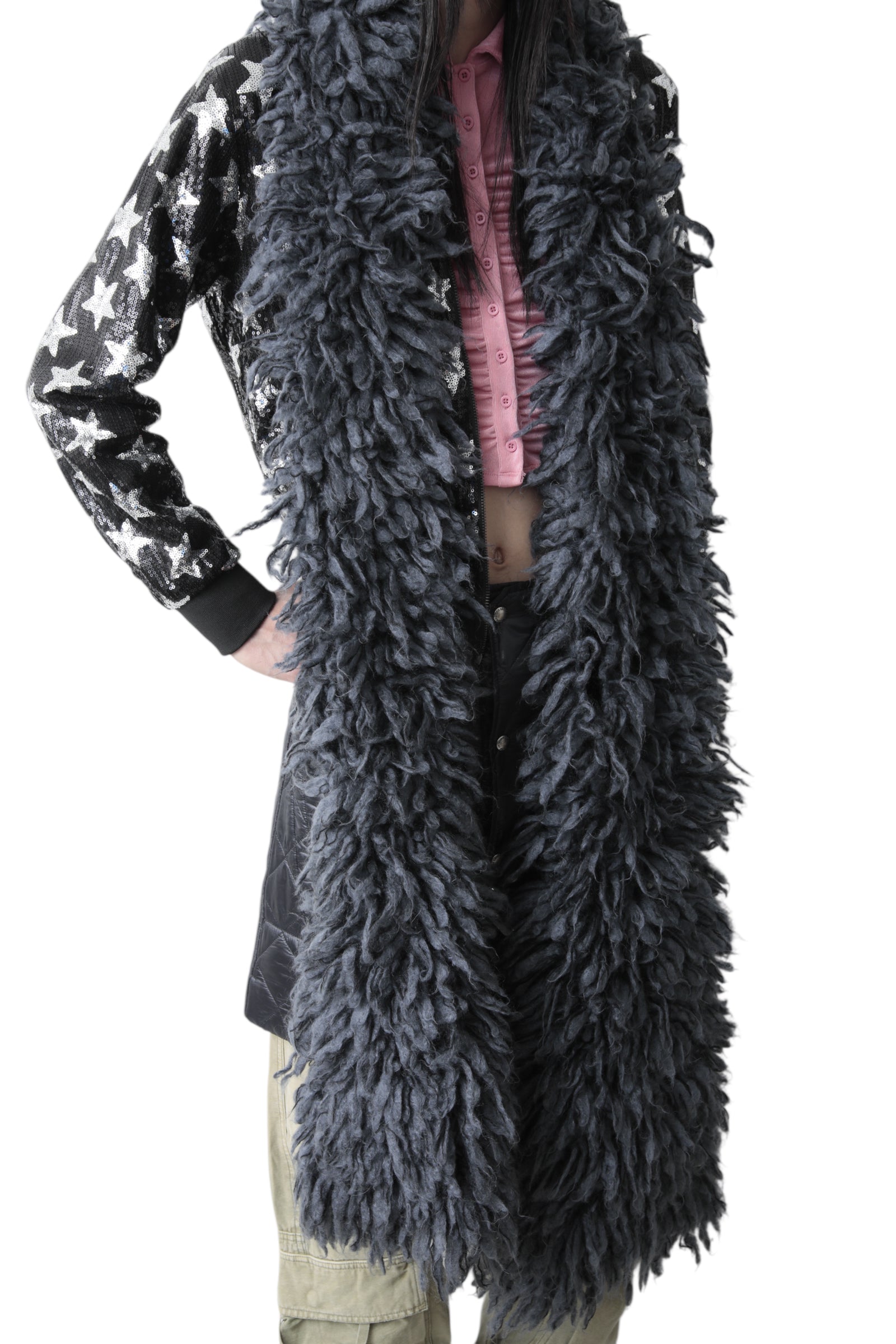 JUNYA WATANABE OVERSIZED SHGGY FUR STOLE