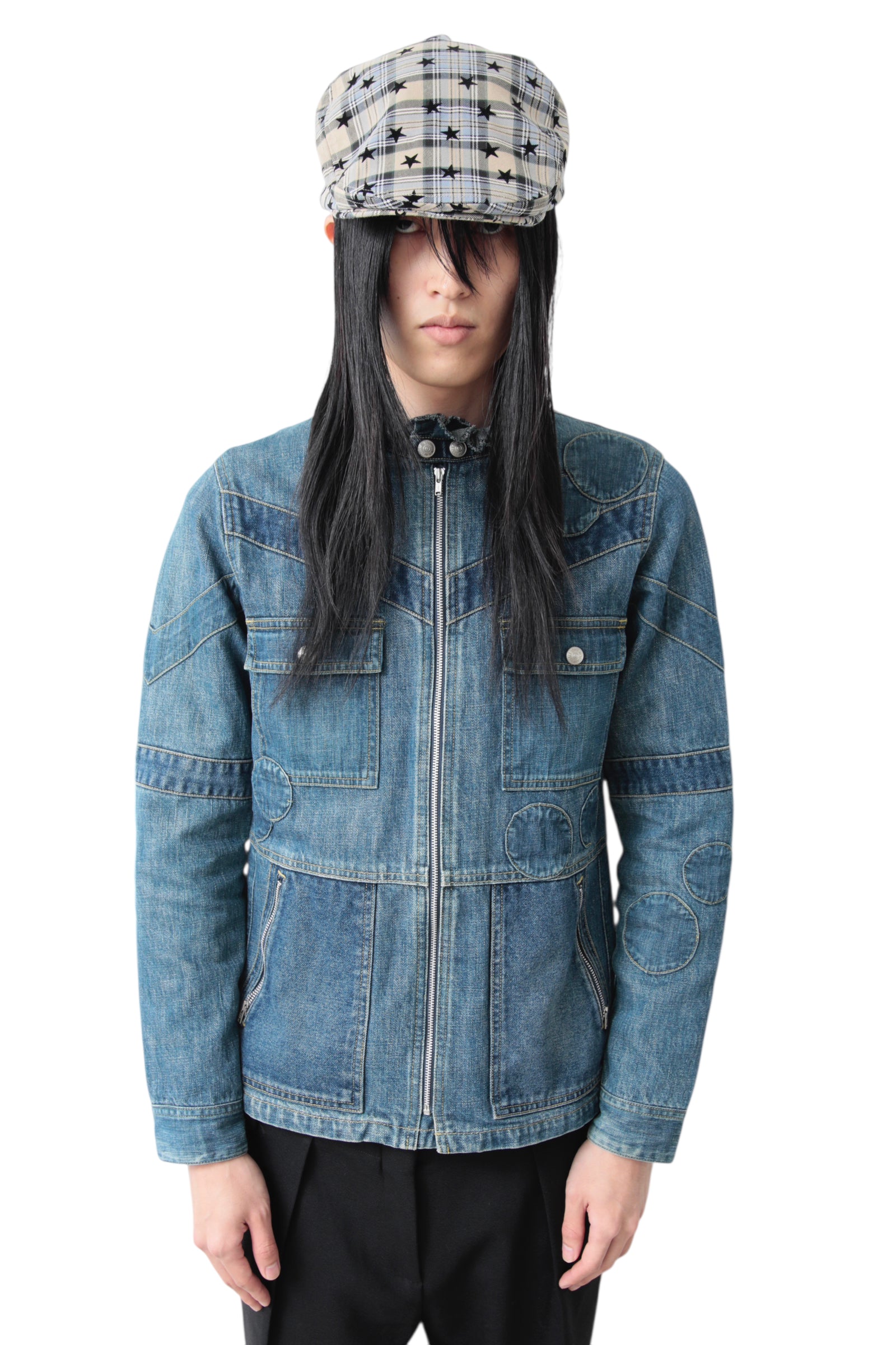 2001A/W UNDERCOVER D.V.A.F DENIM ZIP UP BLOUSON