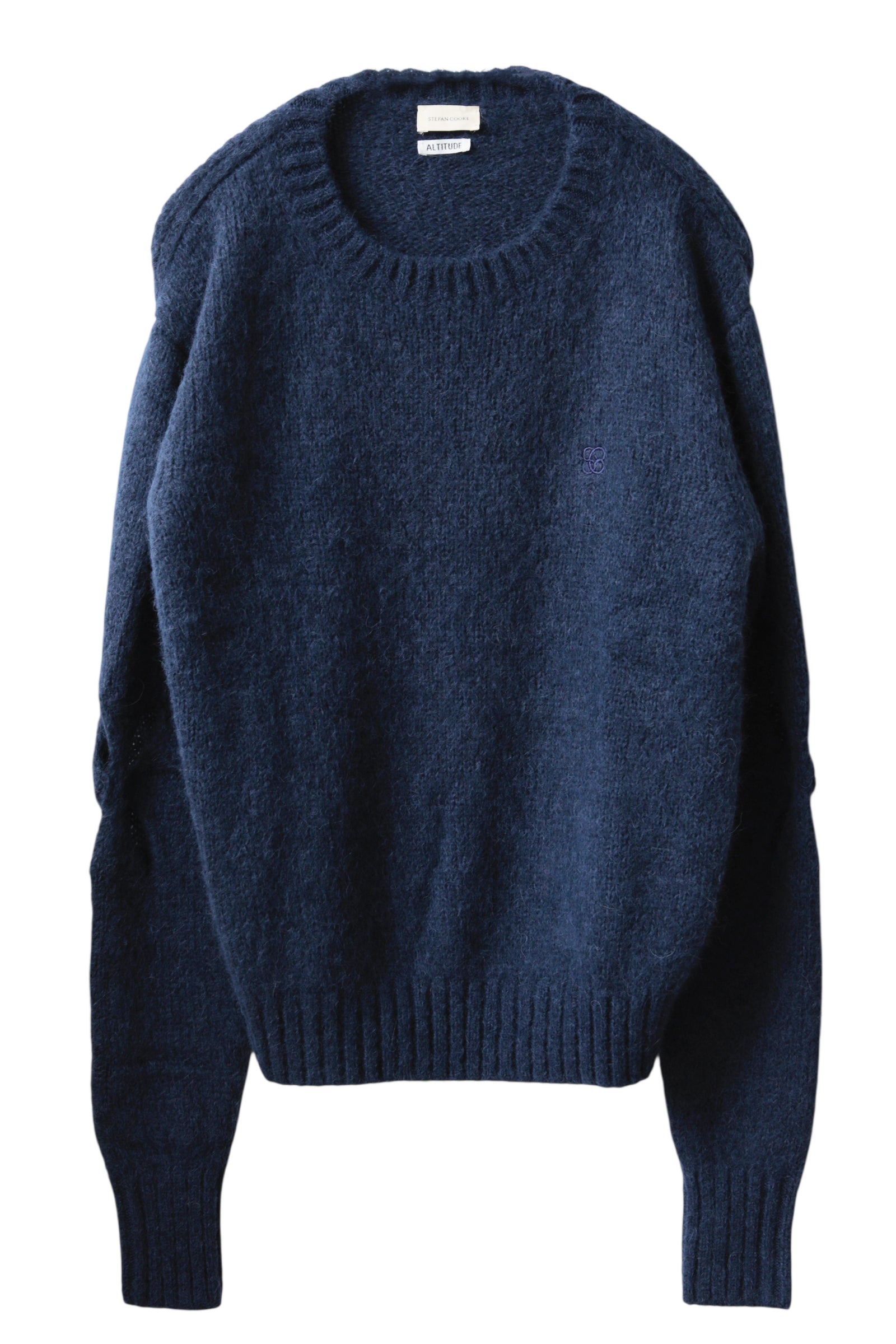 STEFAN COOKE SLASHED SHAGGY JUMPER