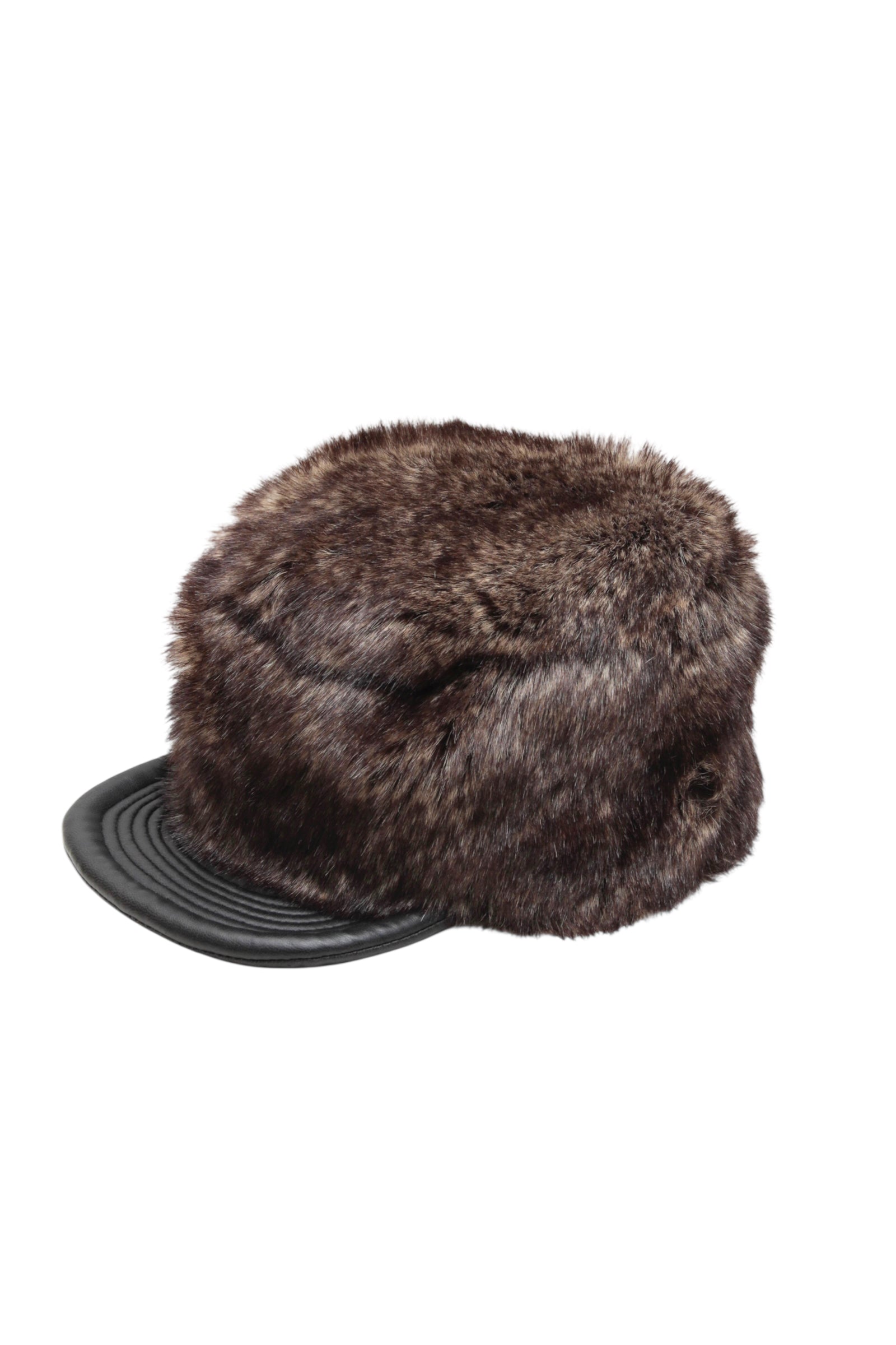 RABBIT FUR MILITARY CAP
