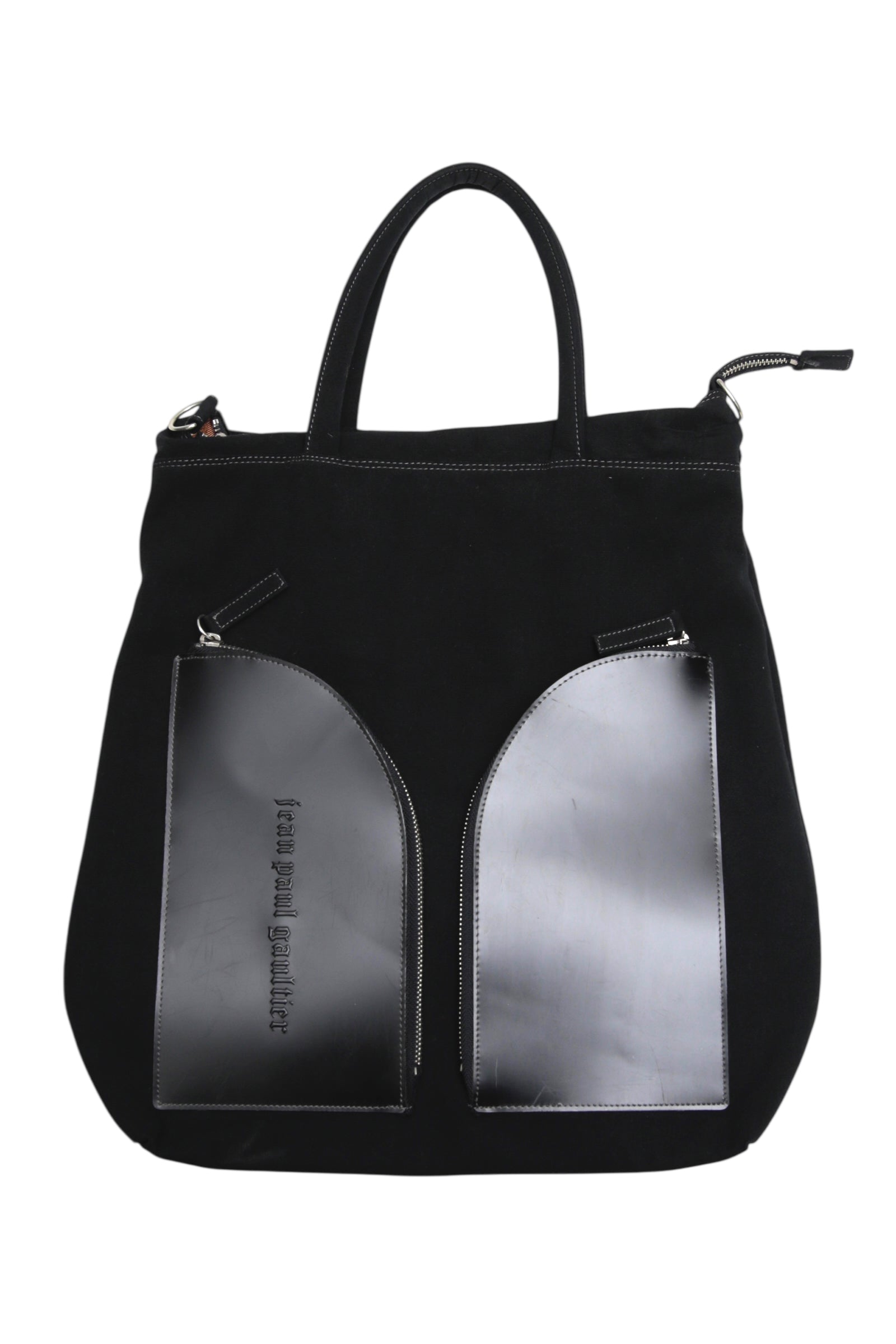 JEAN PAUL GAULTIER LEATHER POCKETS TOTE BAG