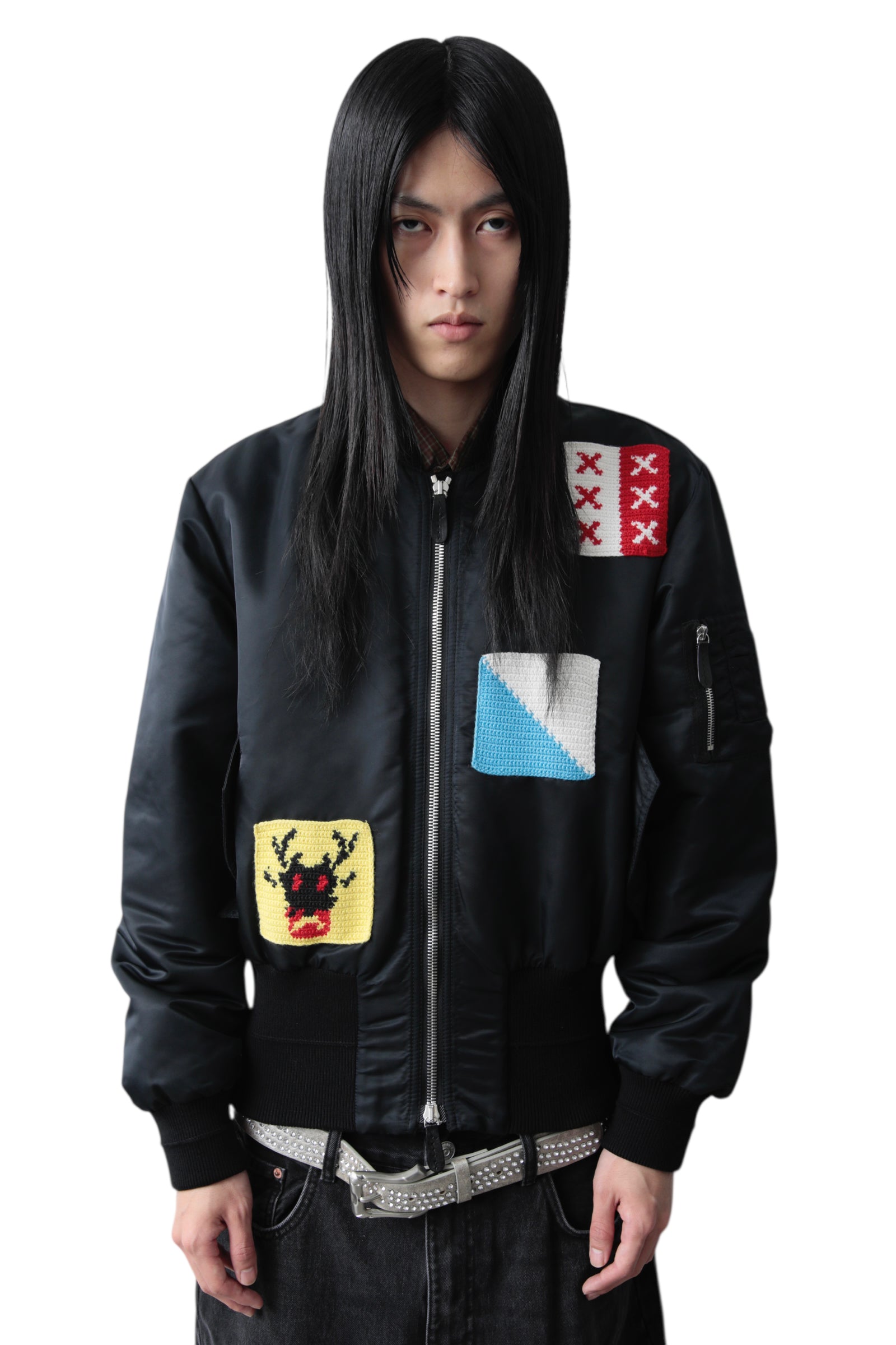 J.W ANDERSON PATCHWORK BOMBER JACKET