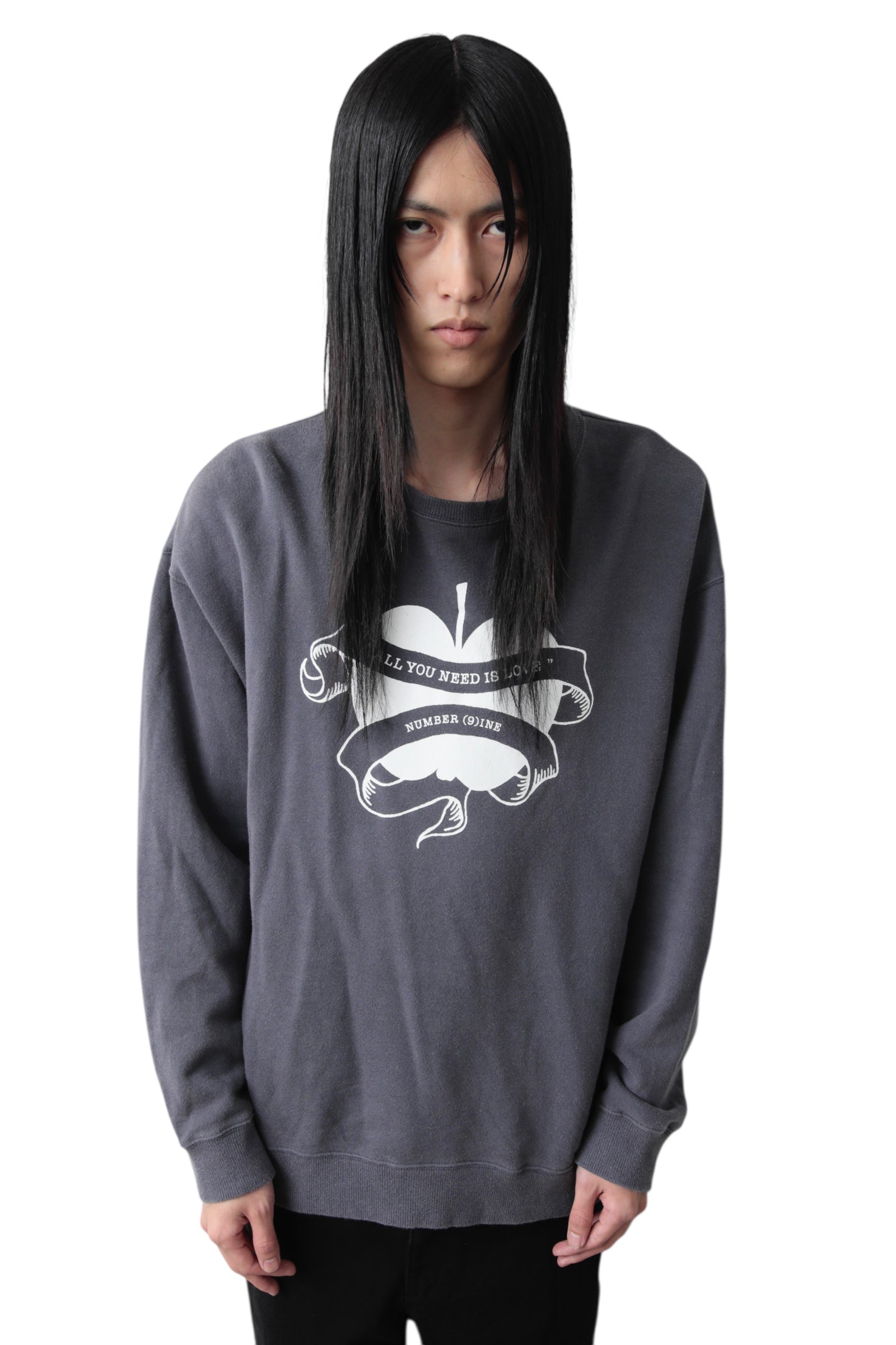 NUMBER (N)INE "ALL YOU NEED IS LOVE" GRAPHIC SWEAT