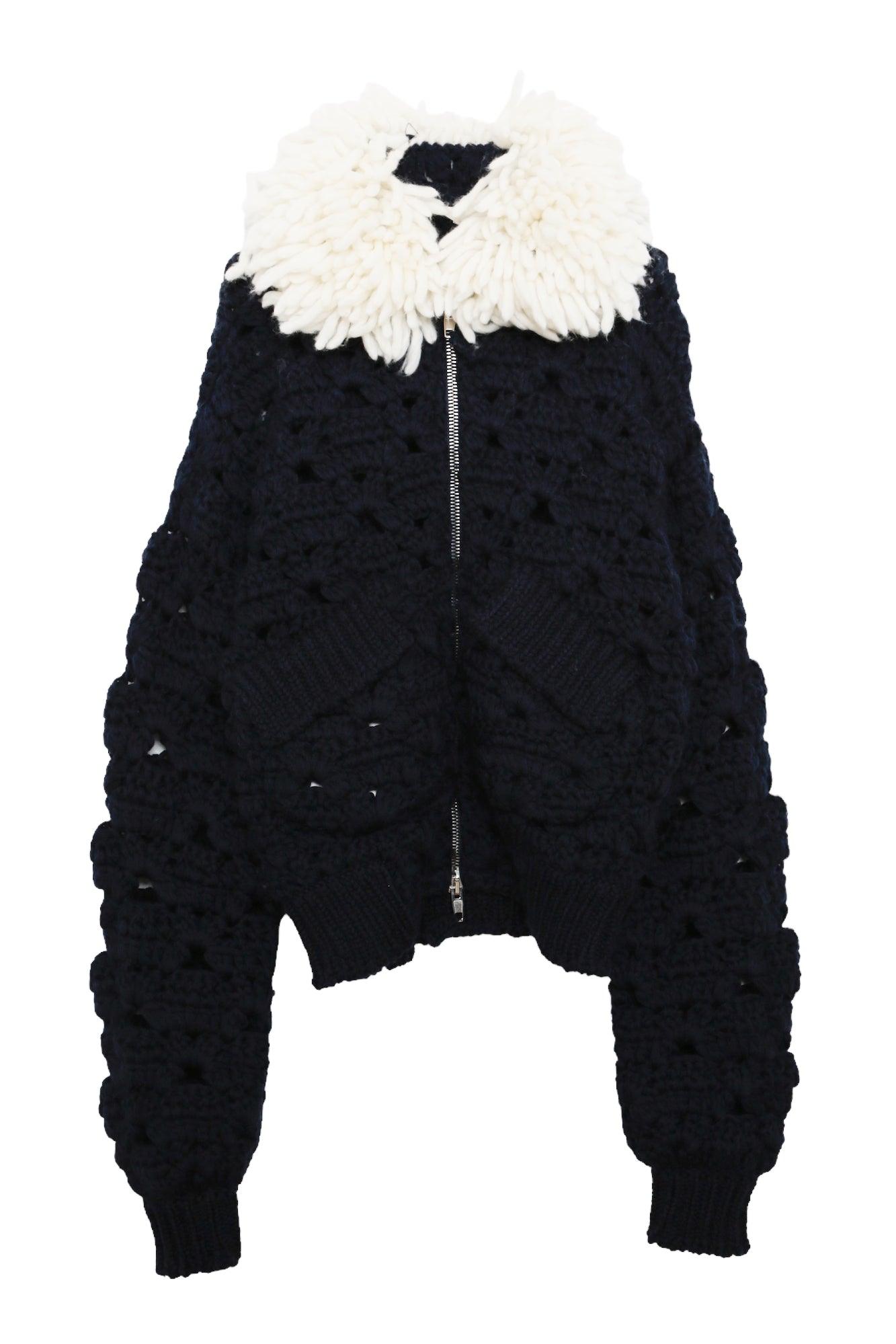 STEFAN COOKE CROCHET AVIATOR JACKET