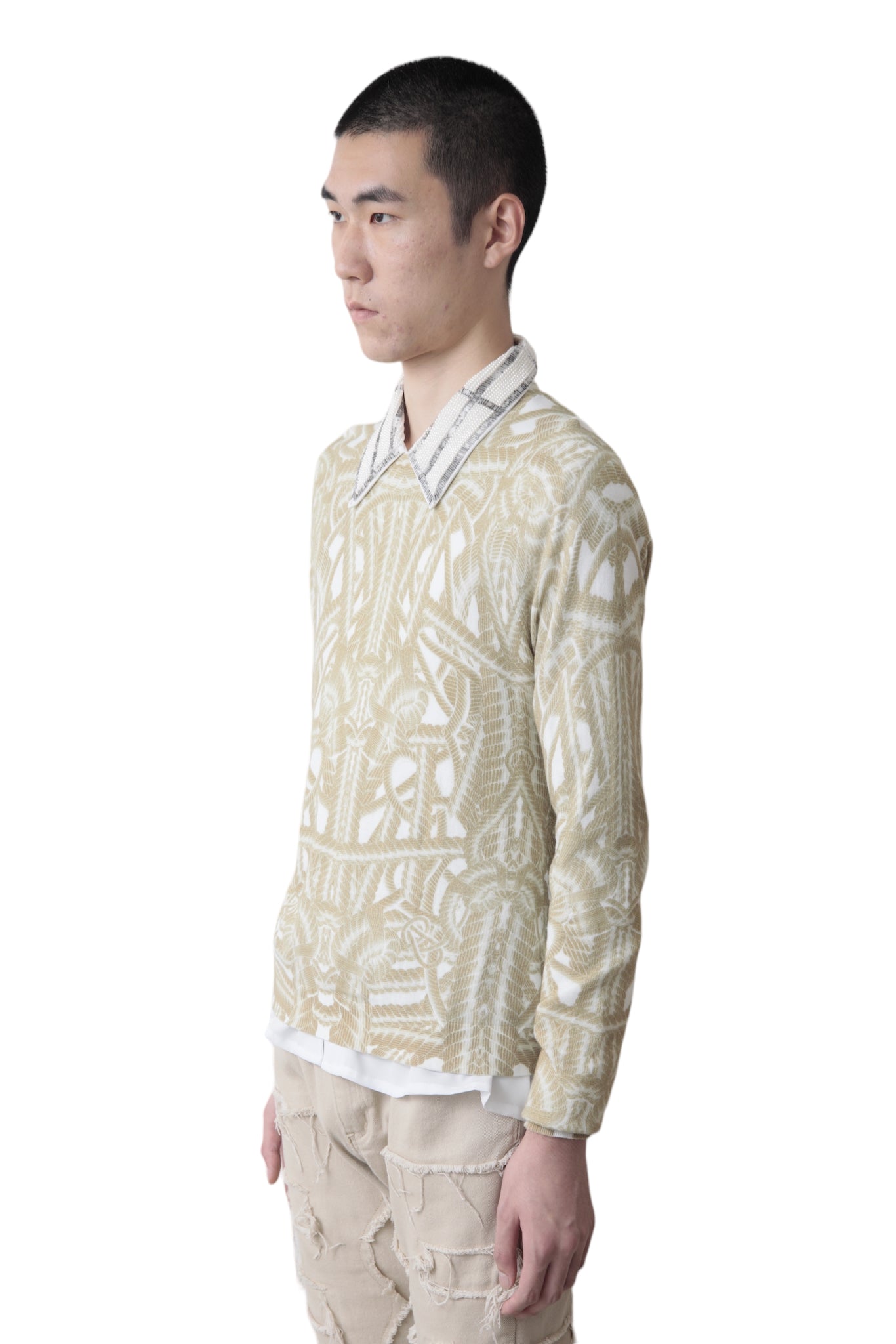 JUST CAVALLI PATTERNED LOPE SWEATER