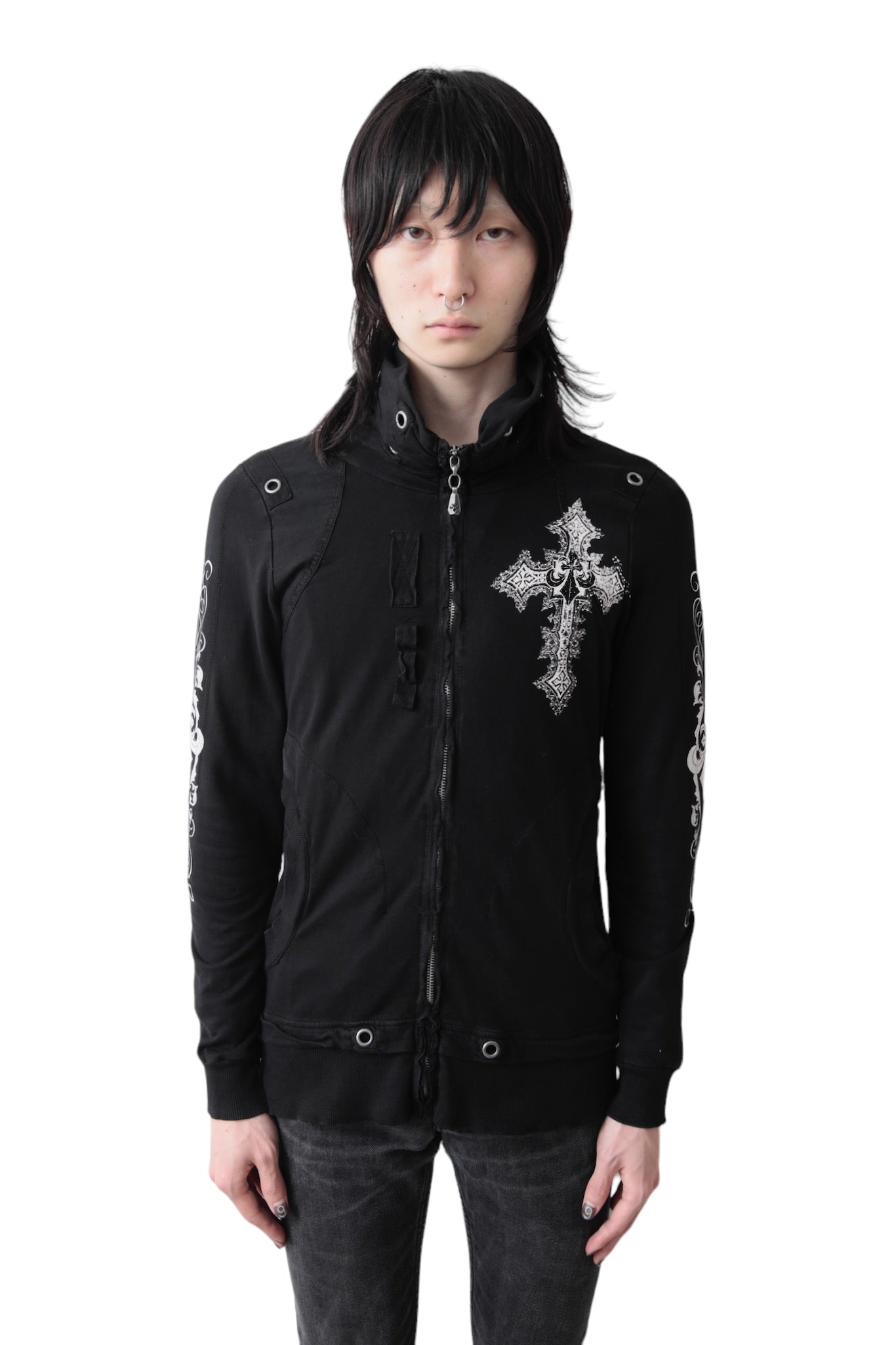 GRAPHIC ZIP UP BLOUSON