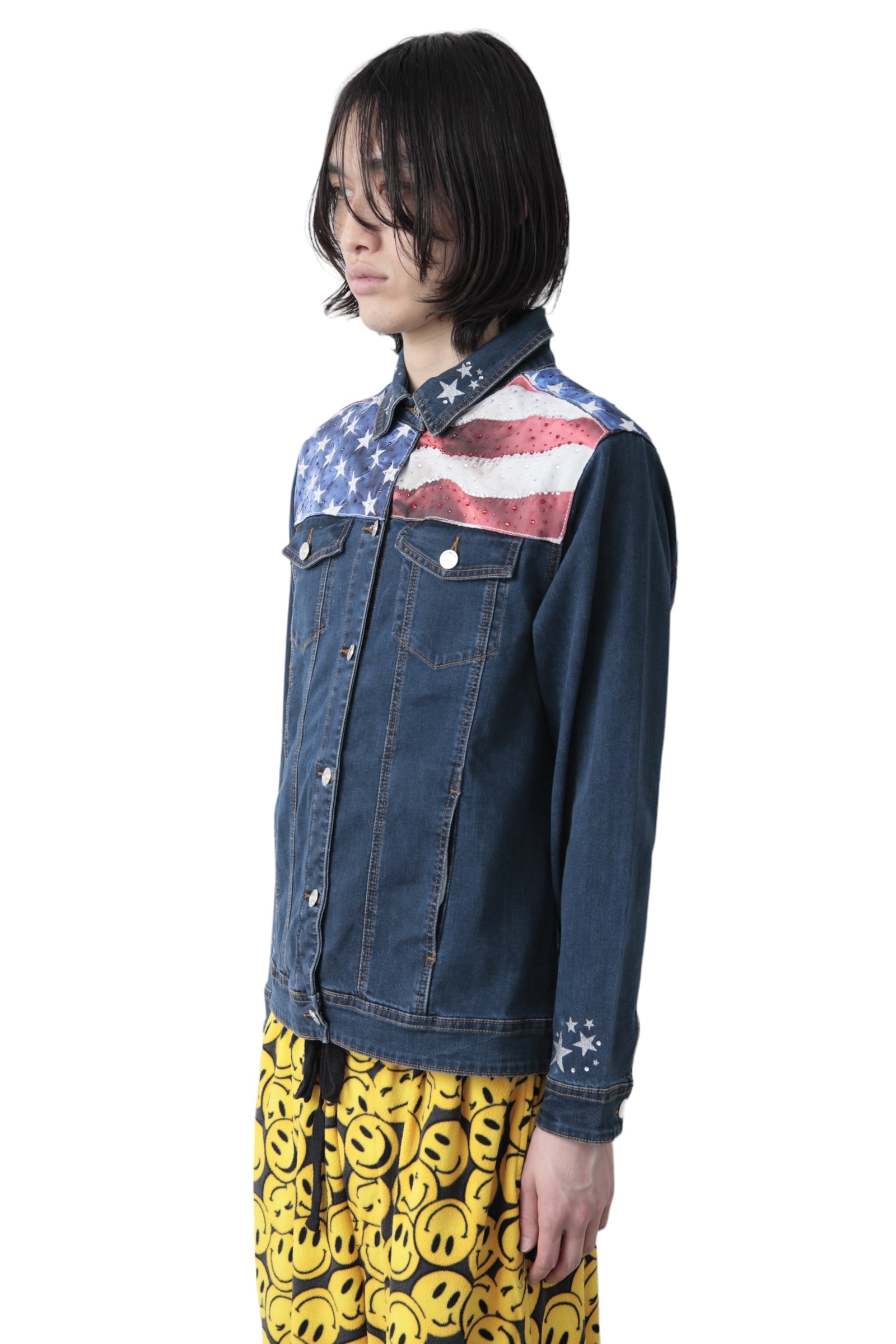 US FLAG DENIM JACKET